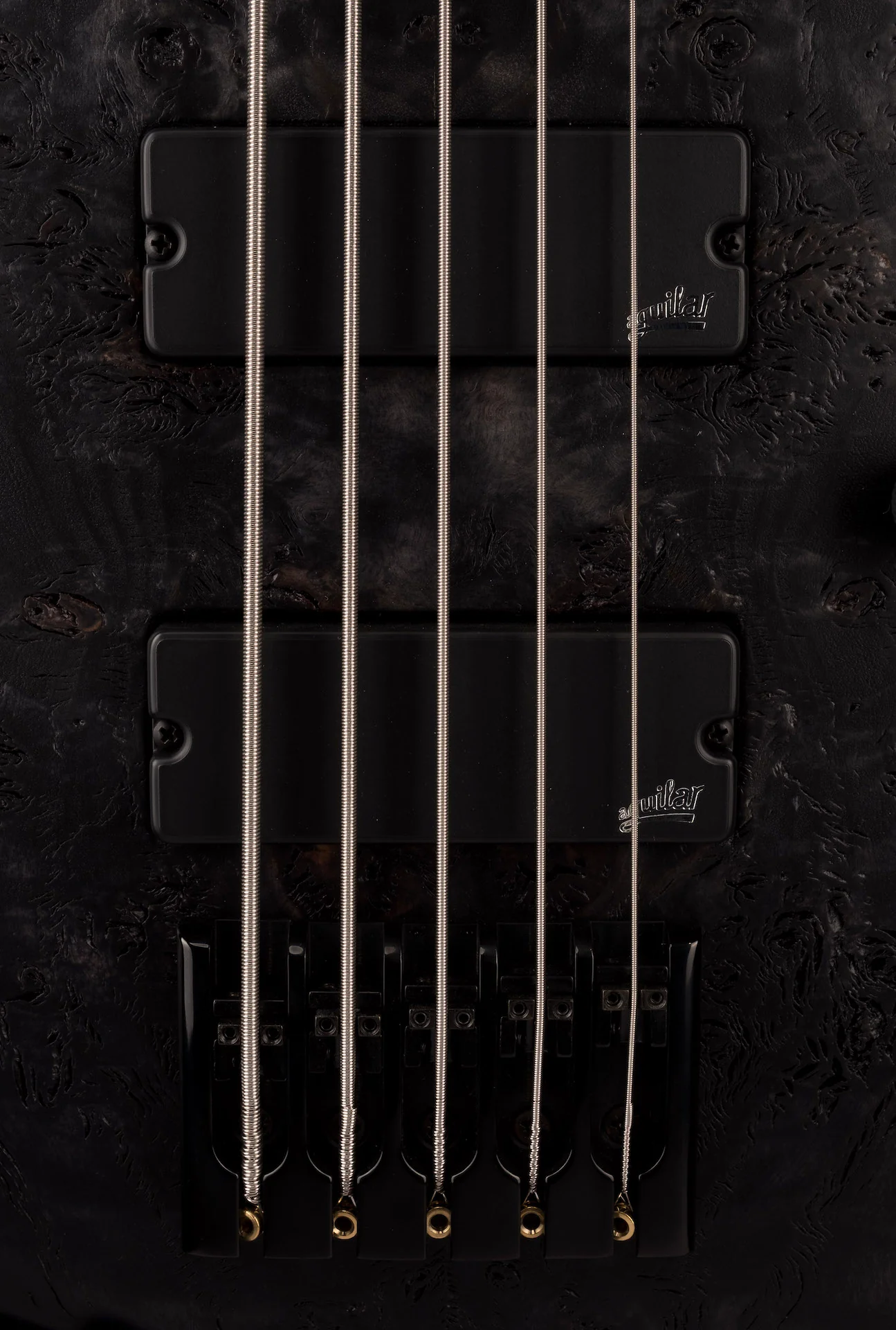 Mayones BE Elite EP 5 String Bass Guitar Trans Black Raw Eye Poplar Top With Case - Image 9