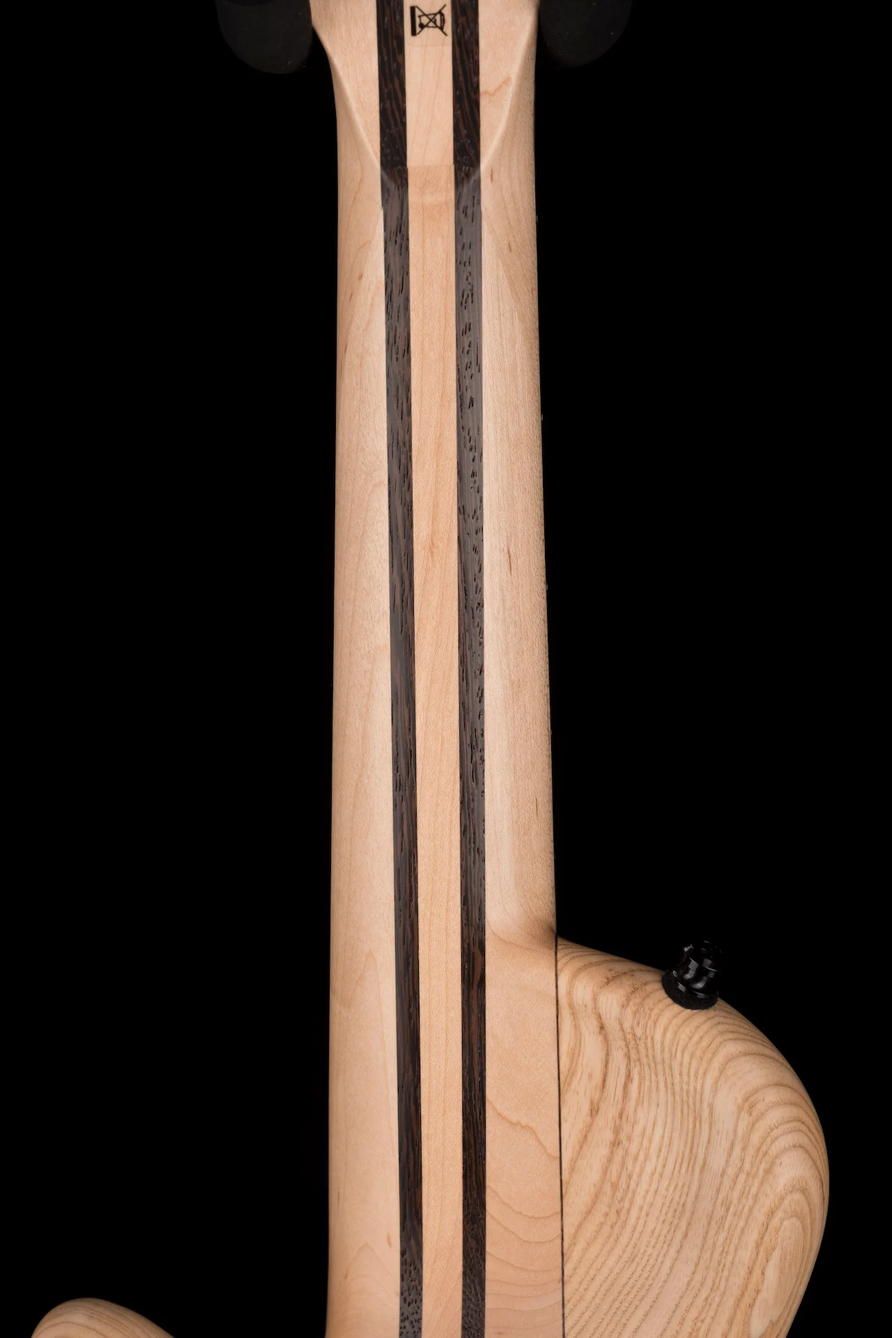 Mayones Cali4 Lined Fretless Bass Buckeye Burl Top Swamp Ash Back Ebony Board w/ Case - Image 11
