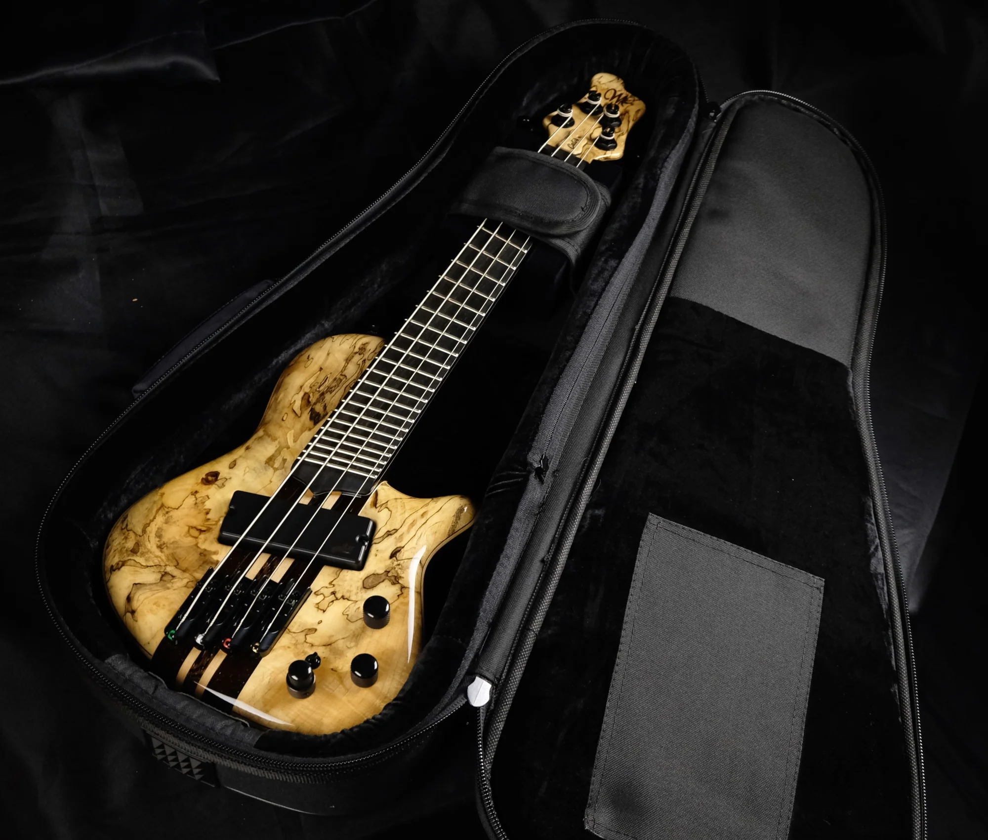 Mayones Cali4 Cali 4 VF Bass V Frets Spalted Maple Ebony Fingerboard Aguilar OBP-3 - Image 13