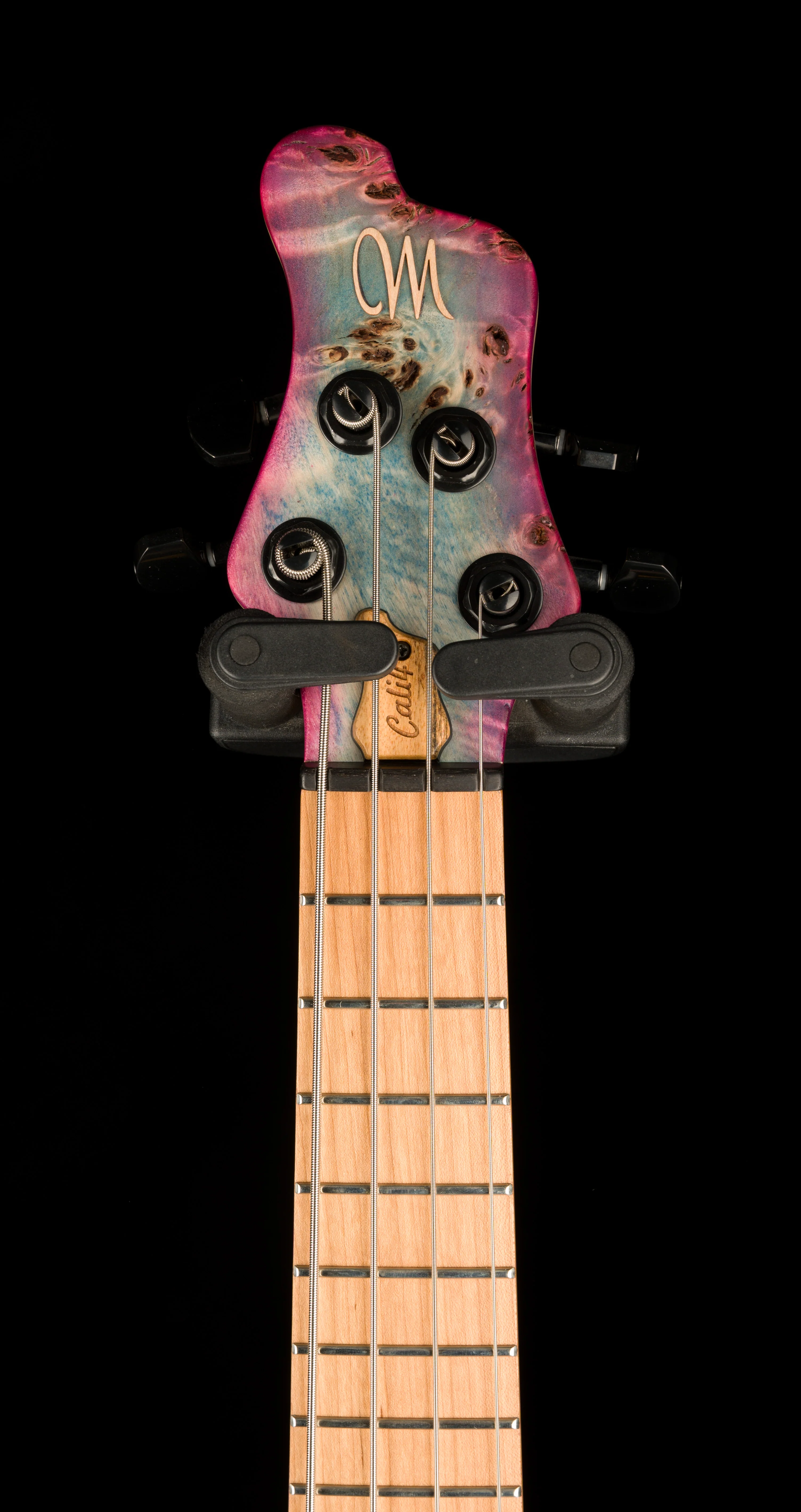 Mayones Cali4 17.5" Scale Bass  Body 3A Eye Poplar Top Custom Color Shinerburst Finish - Image 10