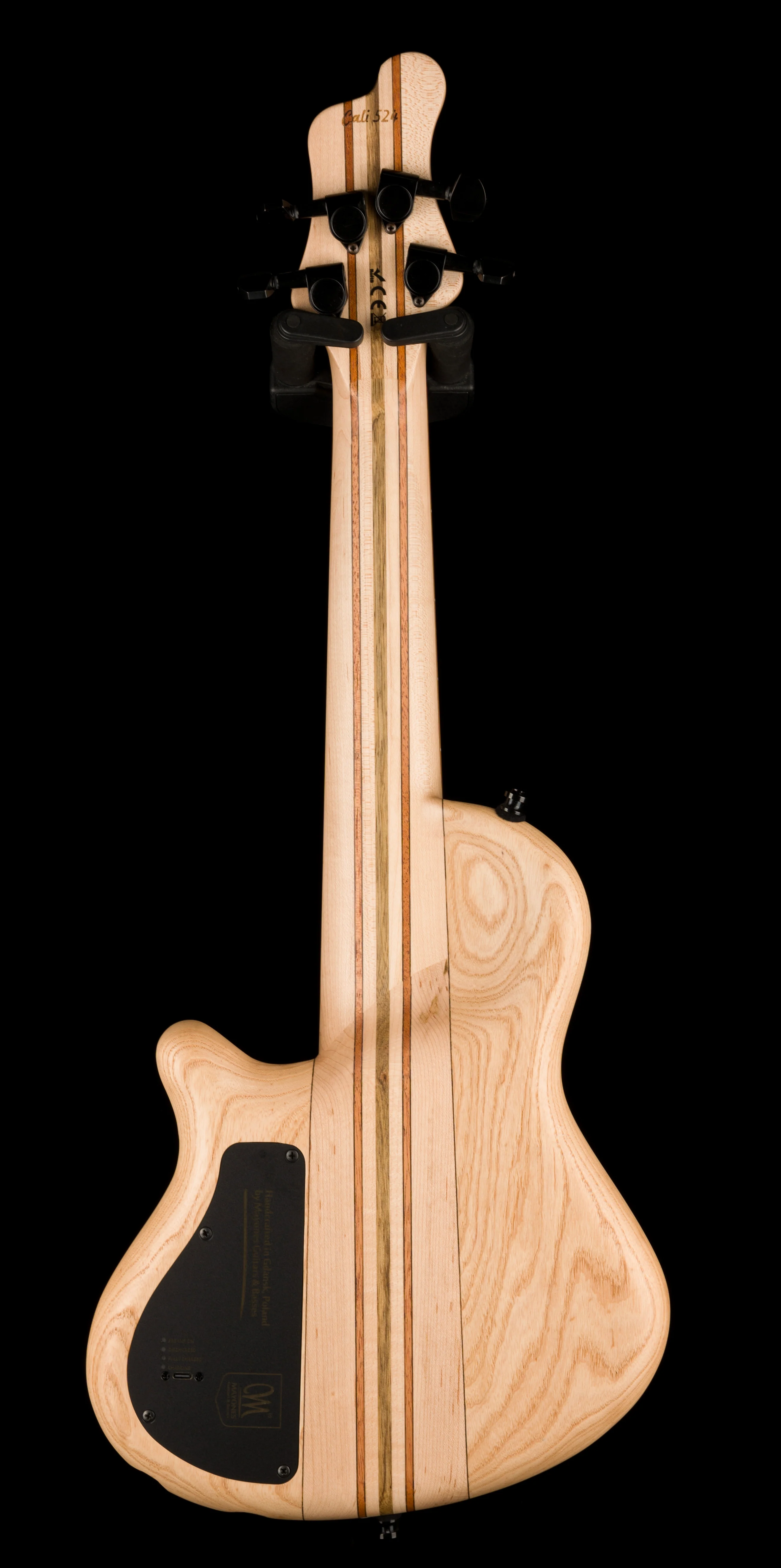 Mayones Cali4 17.5" Scale Bass  Body 3A Eye Poplar Top Custom Color Shinerburst Finish - Image 9