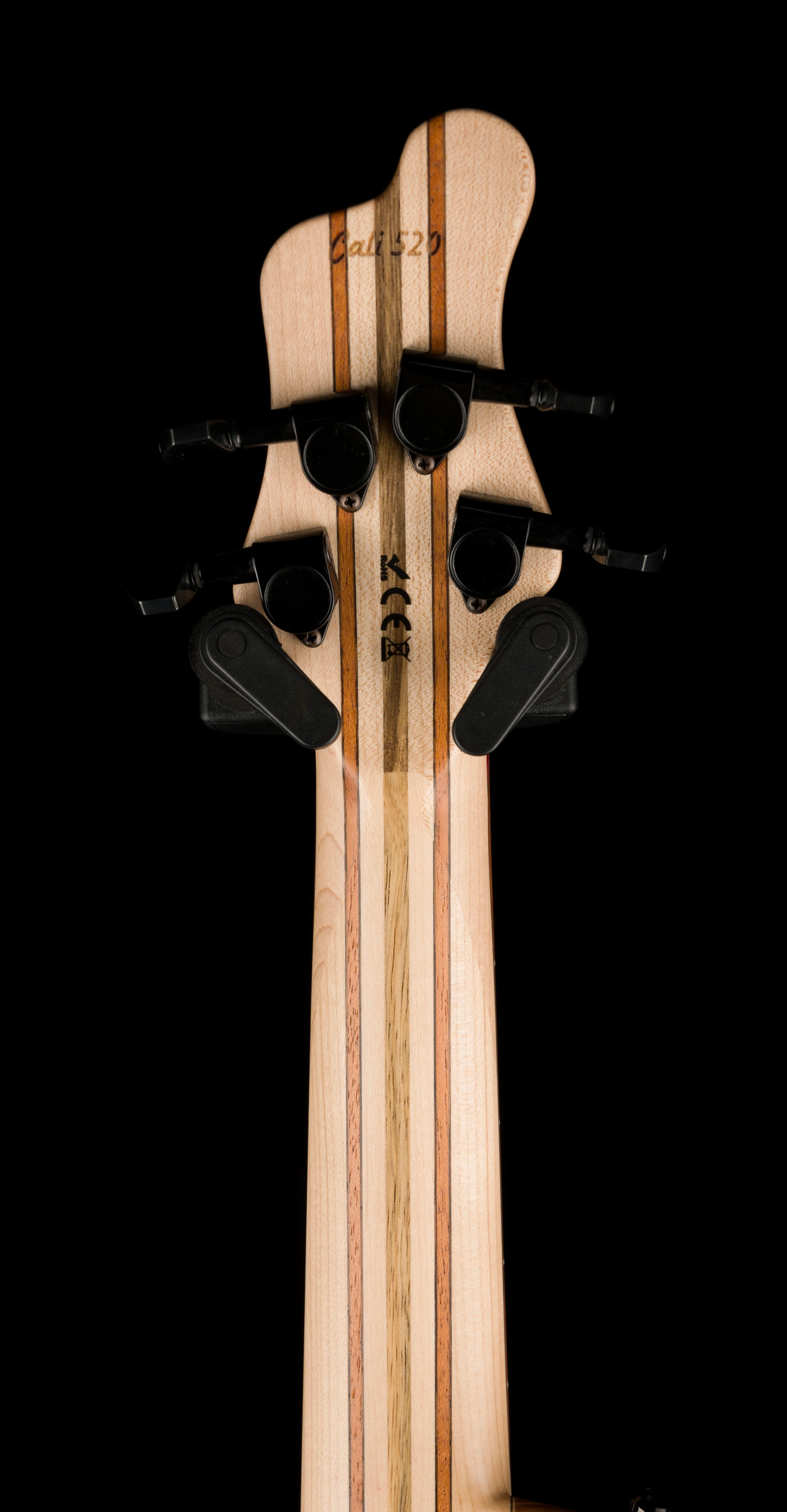 Mayones Cali4 17.5" Scale Bass Swamp Ash TEW Body 3A Eye Poplar Top Custom Color Goblinburst - Image 12
