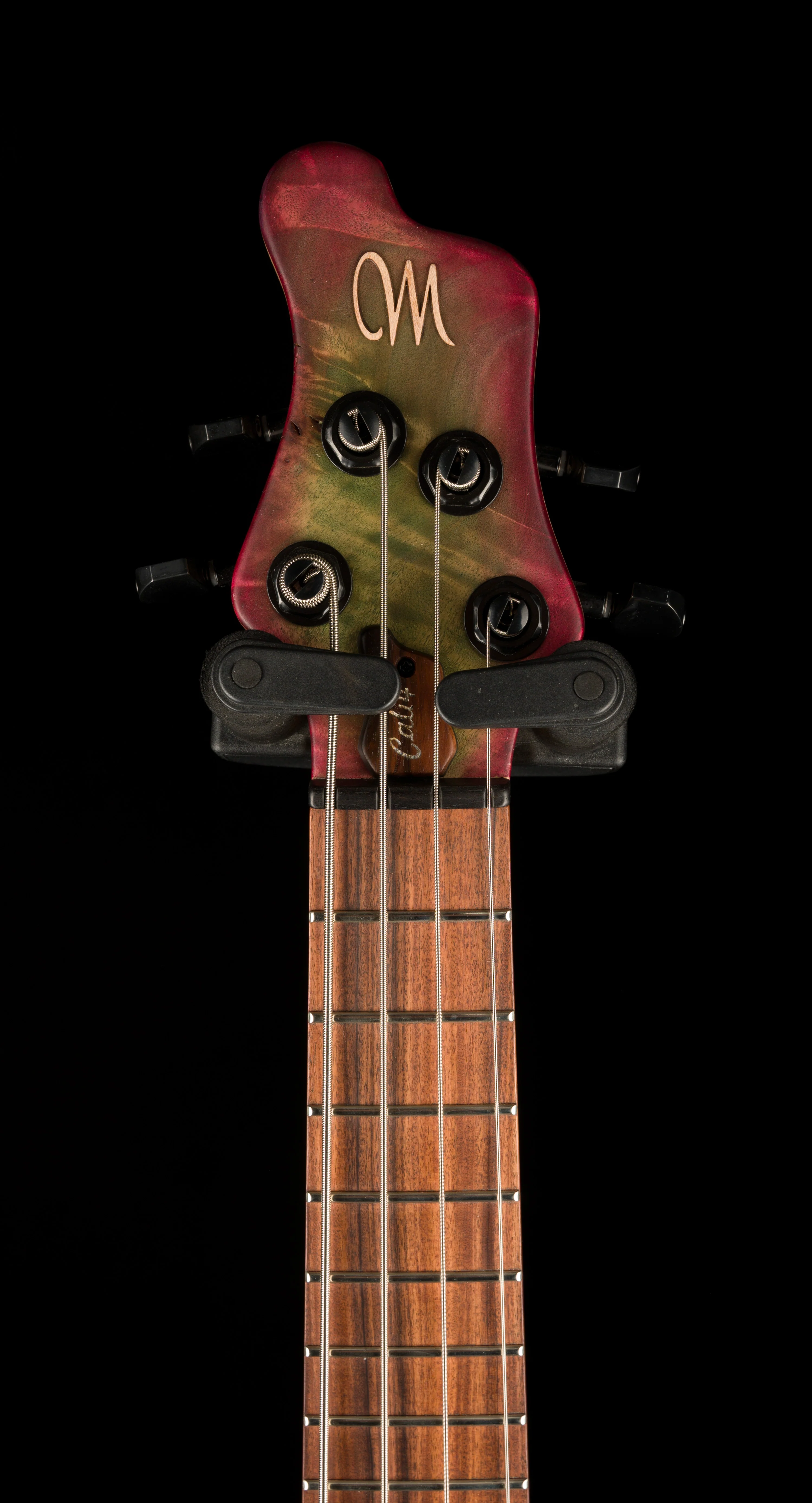 Mayones Cali4 17.5" Scale Bass Swamp Ash TEW Body 3A Eye Poplar Top Custom Color Goblinburst - Image 8