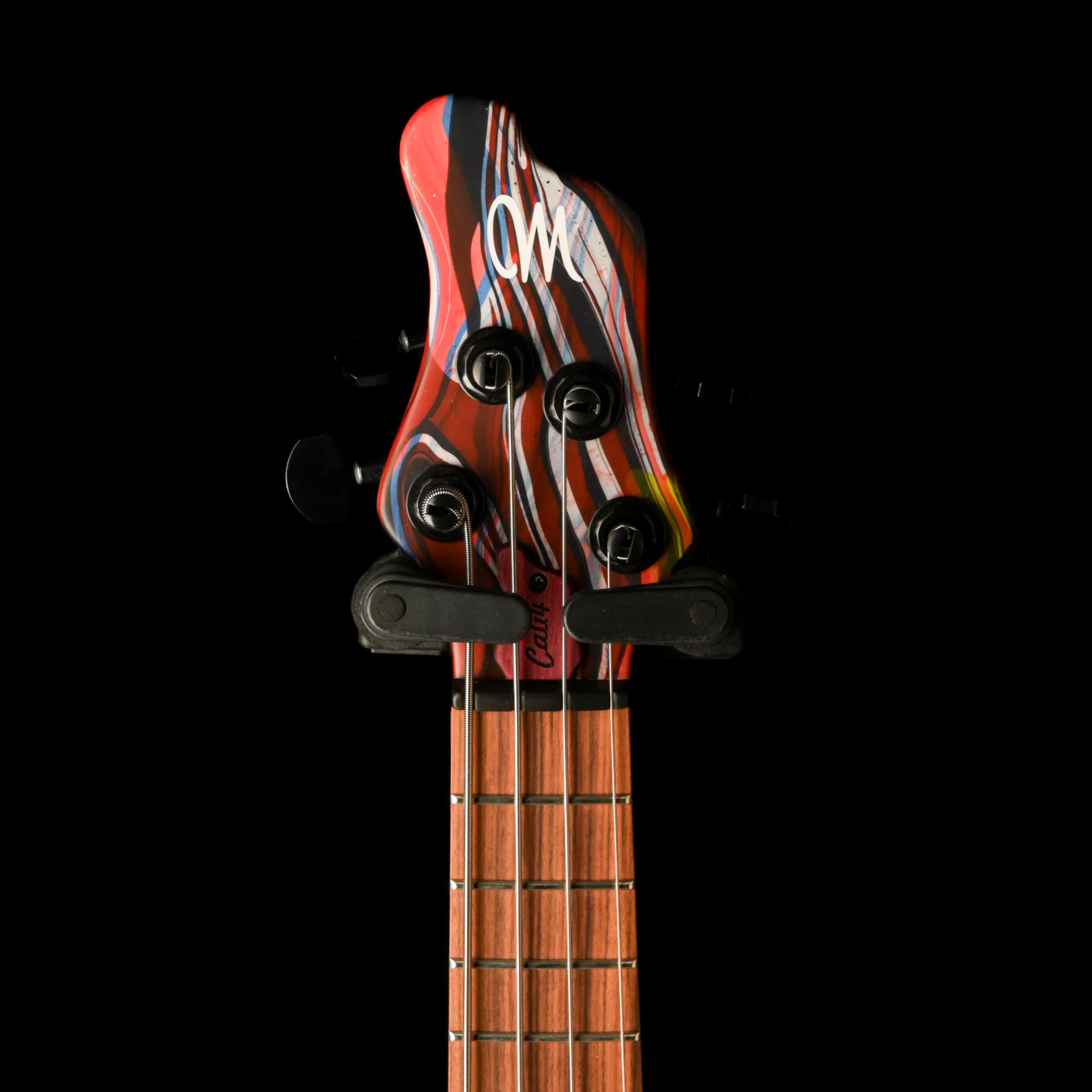 Mayones Cali4 Bass (17.5" Scale) Acid Trip  Custom Swirl With Case NAMM Special One of a Kind - Image 7