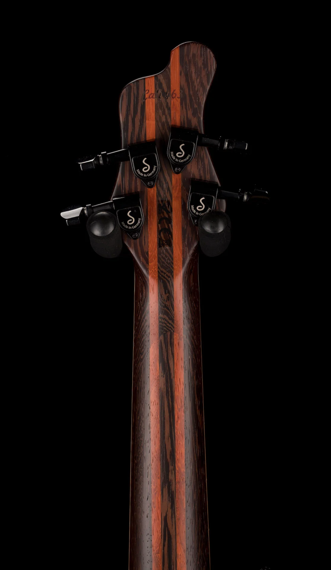 Mayones Cali4 Bass 17.5" Scale Maple TEW Top/Swamp Ash Body Trans Blue Denim Finish with Case - Image 10