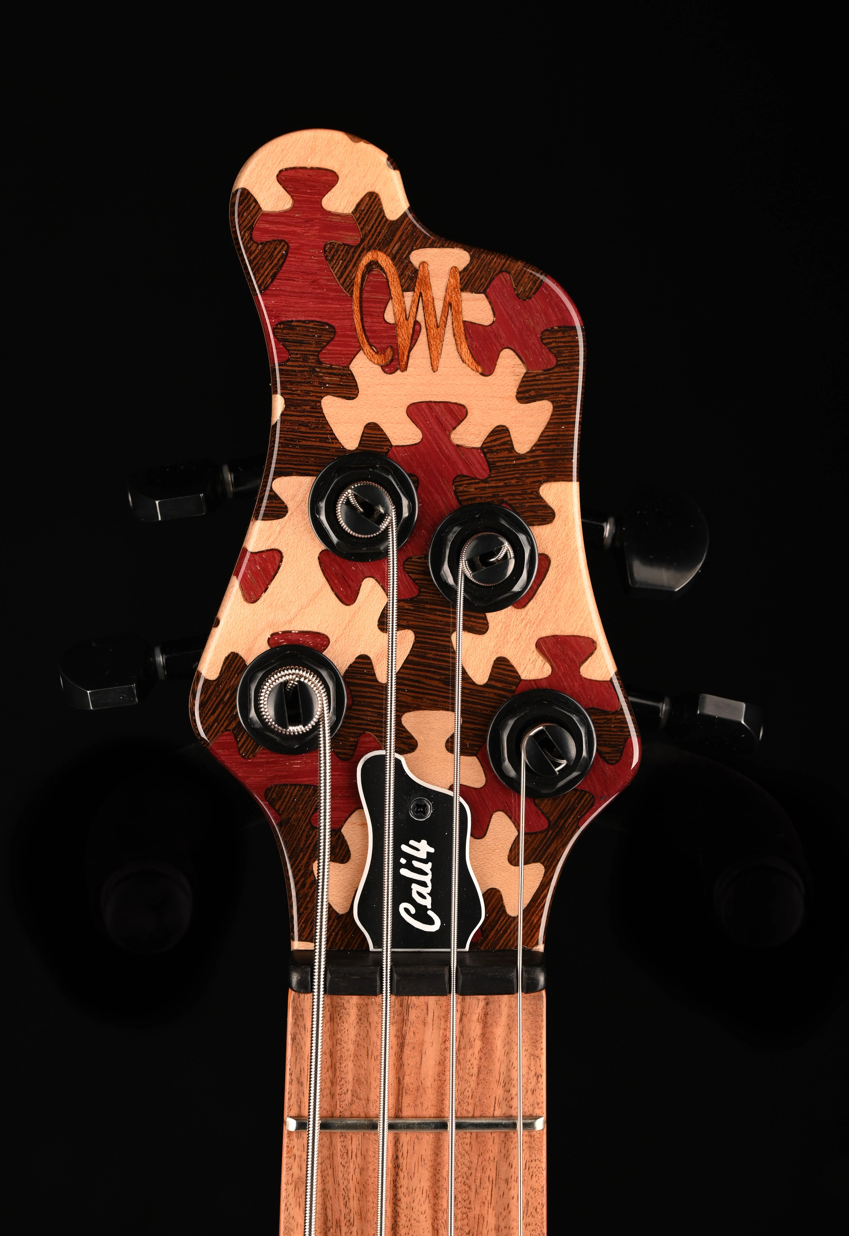 Mayones Cali4 Bass (17.5" Scale) Swamp Ash Body Triskelion Top Natural with Case - IN STOCK!!! - Image 10