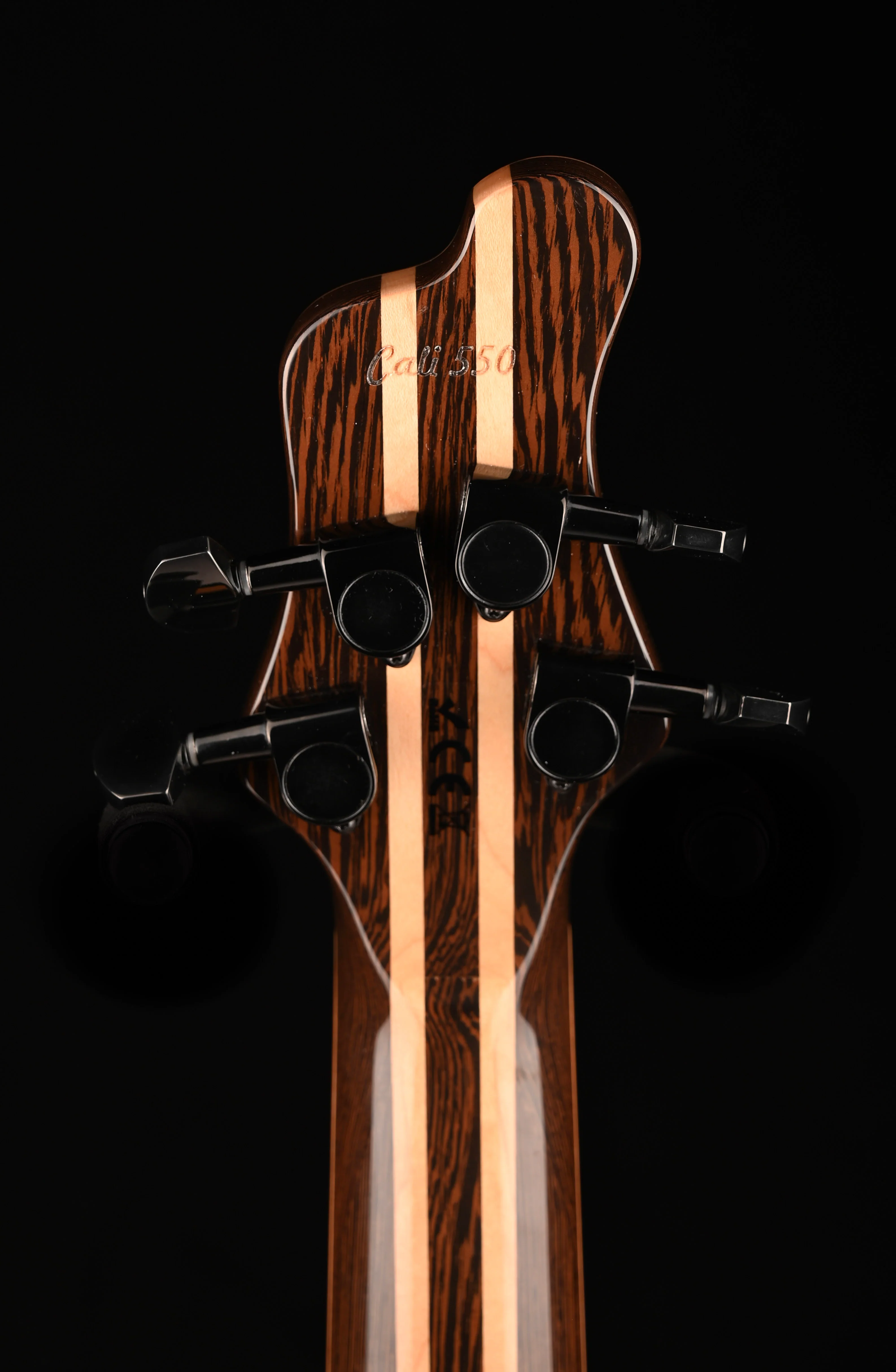 Mayones Cali4 Bass (17.5" Scale) Swamp Ash Body Triskelion Top Natural with Case - IN STOCK!!! - Image 6