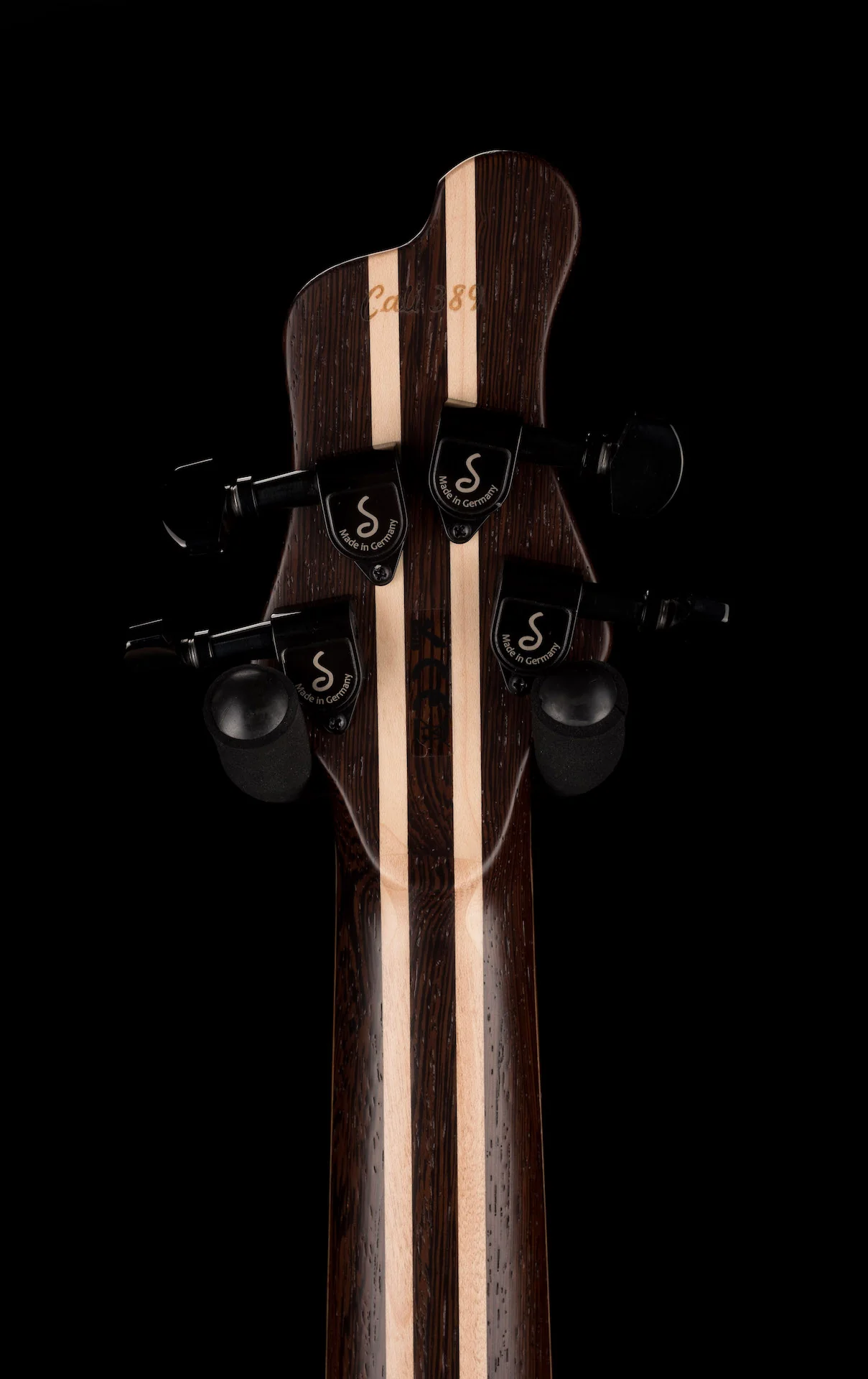 Mayones Cali4 Bass 17.5" Scale Swamp Ash Body Triskelion Top (2) Natural Matt Finish with Case - Image 15