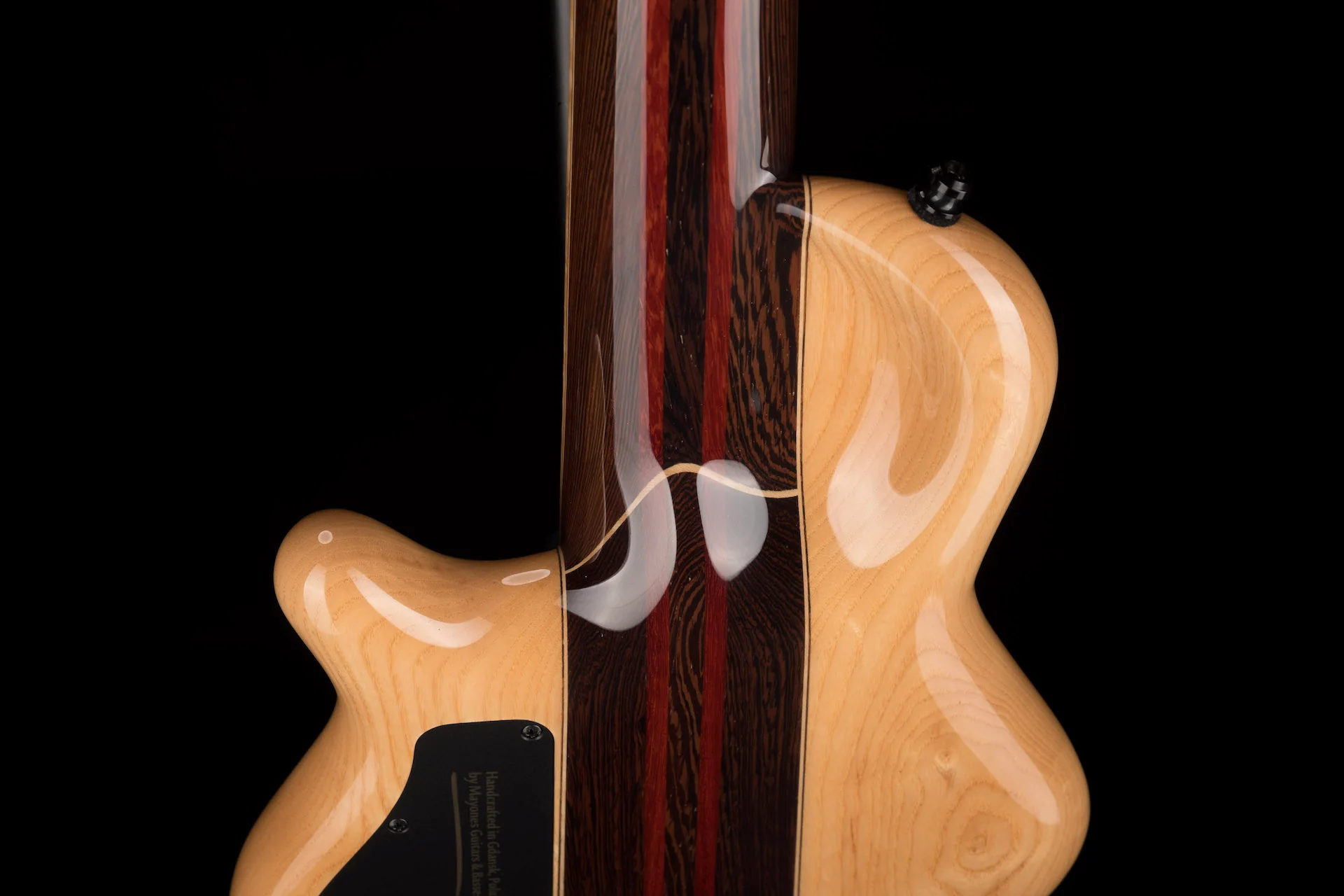 Mayones Cali4 Bass Swamp Ash Body 3A Birdseye Maple Fingerboard Gloss Finish w/ Case - Image 11