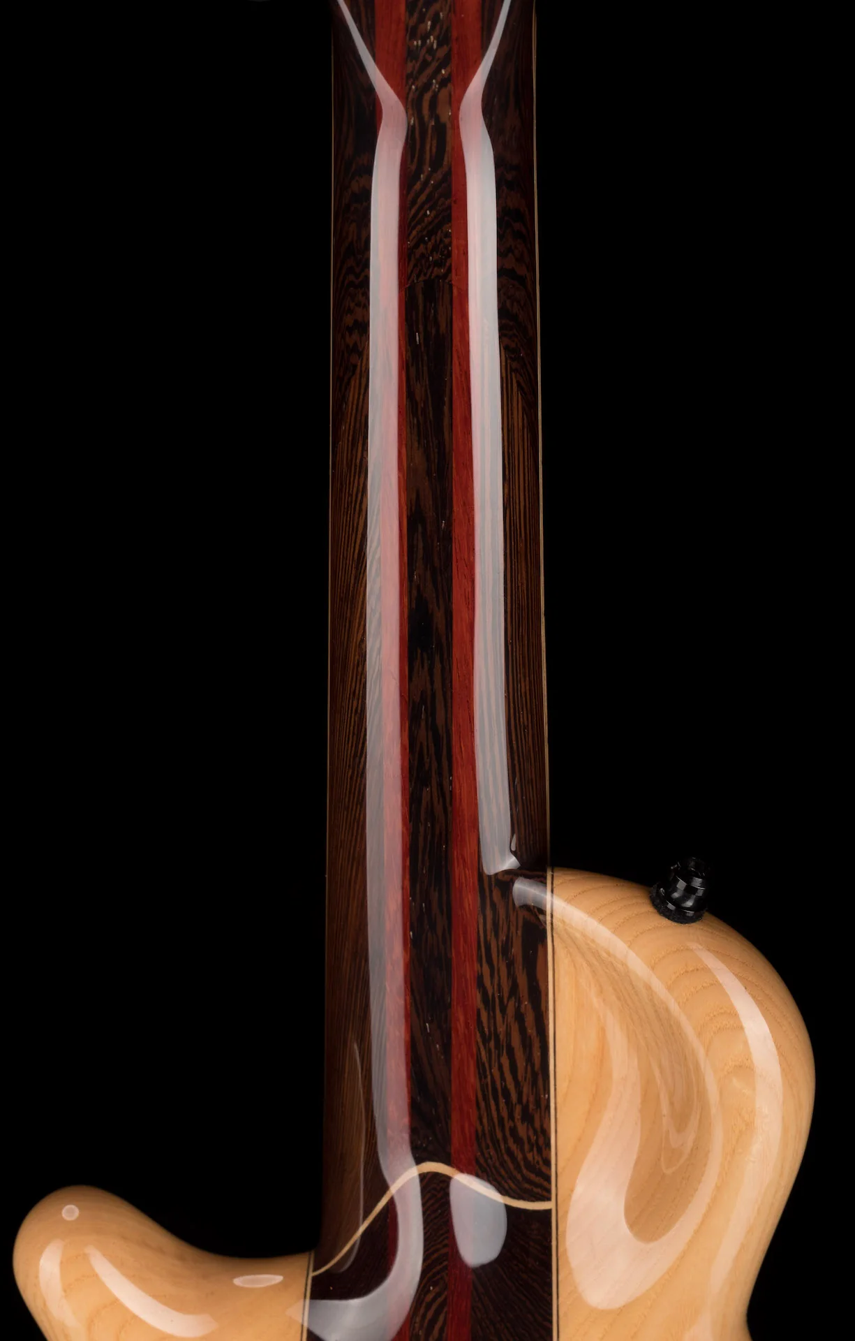 Mayones Cali4 Bass Swamp Ash Body 3A Birdseye Maple Fingerboard Gloss Finish w/ Case - Image 12