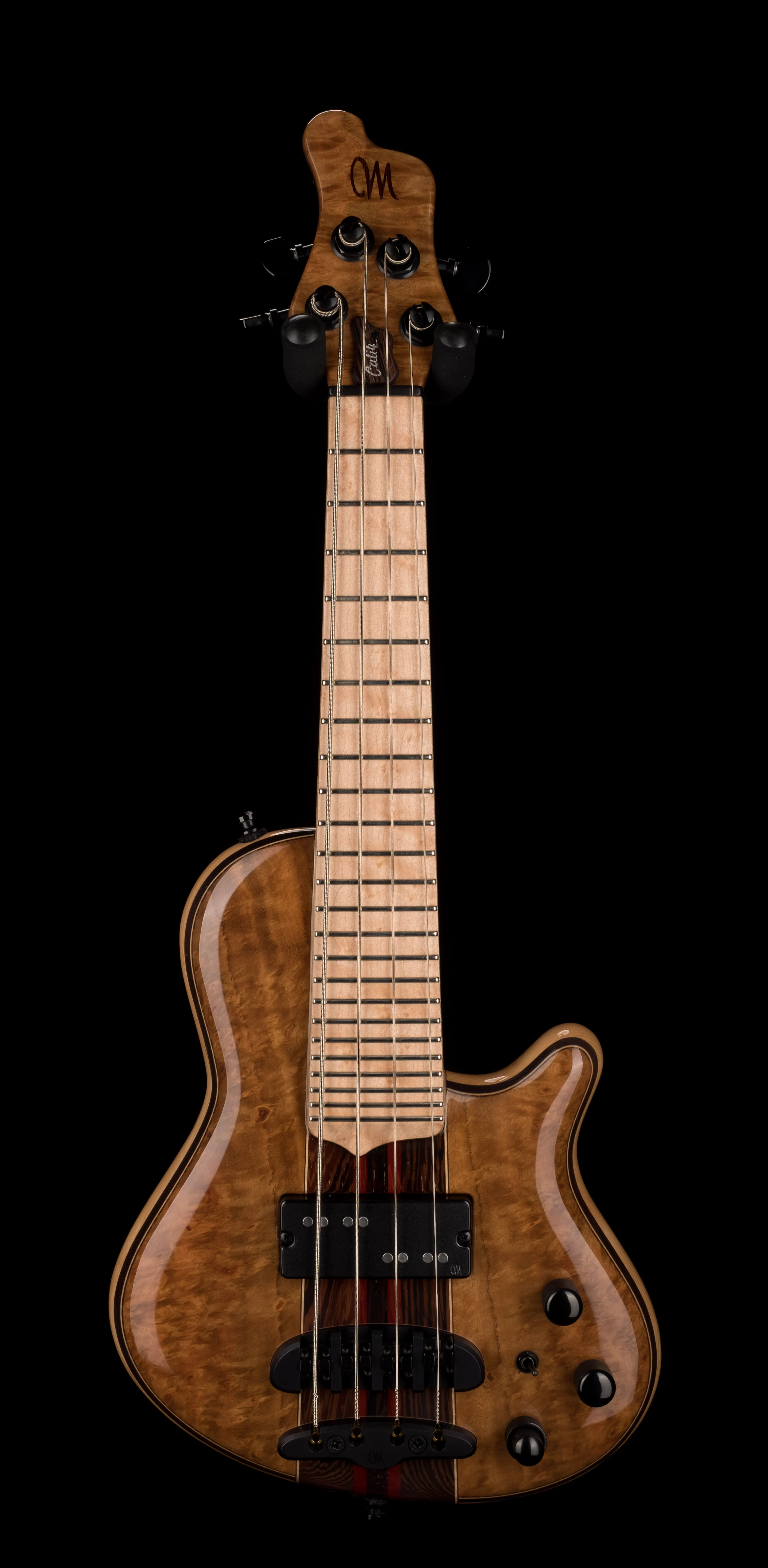 Mayones Cali4 Bass Swamp Ash Body 3A Birdseye Maple Fingerboard Gloss Finish w/ Case - Image 2