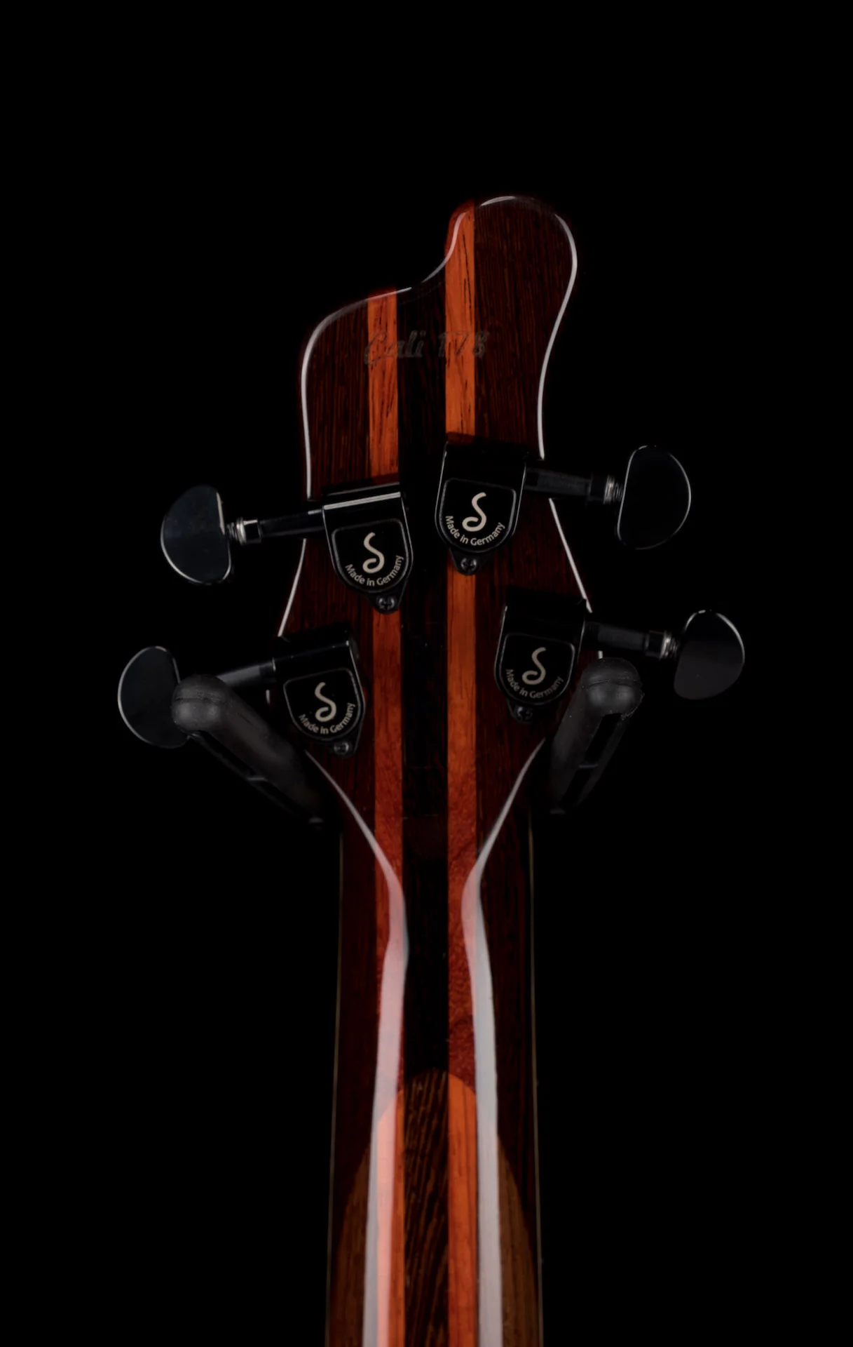 Mayones Cali4 Bass Black Limba Body Spalted Maple Top Ebony Board 5pc Wenge Neck Cali 4 - Image 13