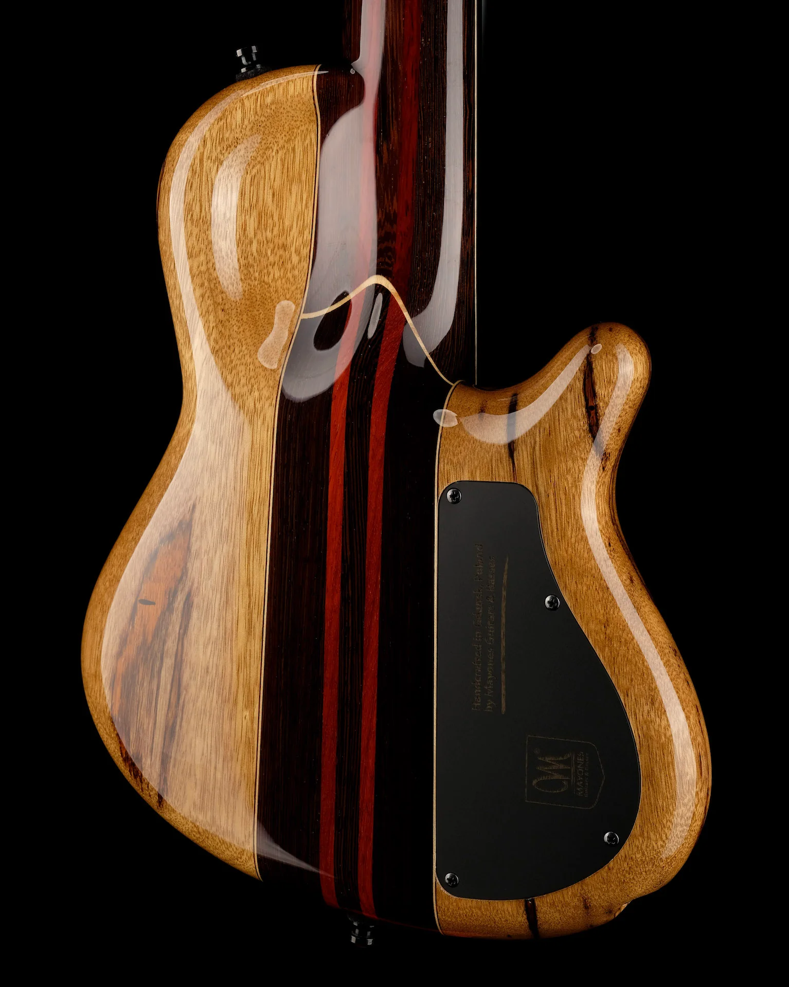 Mayones Cali4 Bass Left Handed Trans Purple 3A Quilted Maple Top/Black Limba Body Wenge/Padouk Neck - Image 10