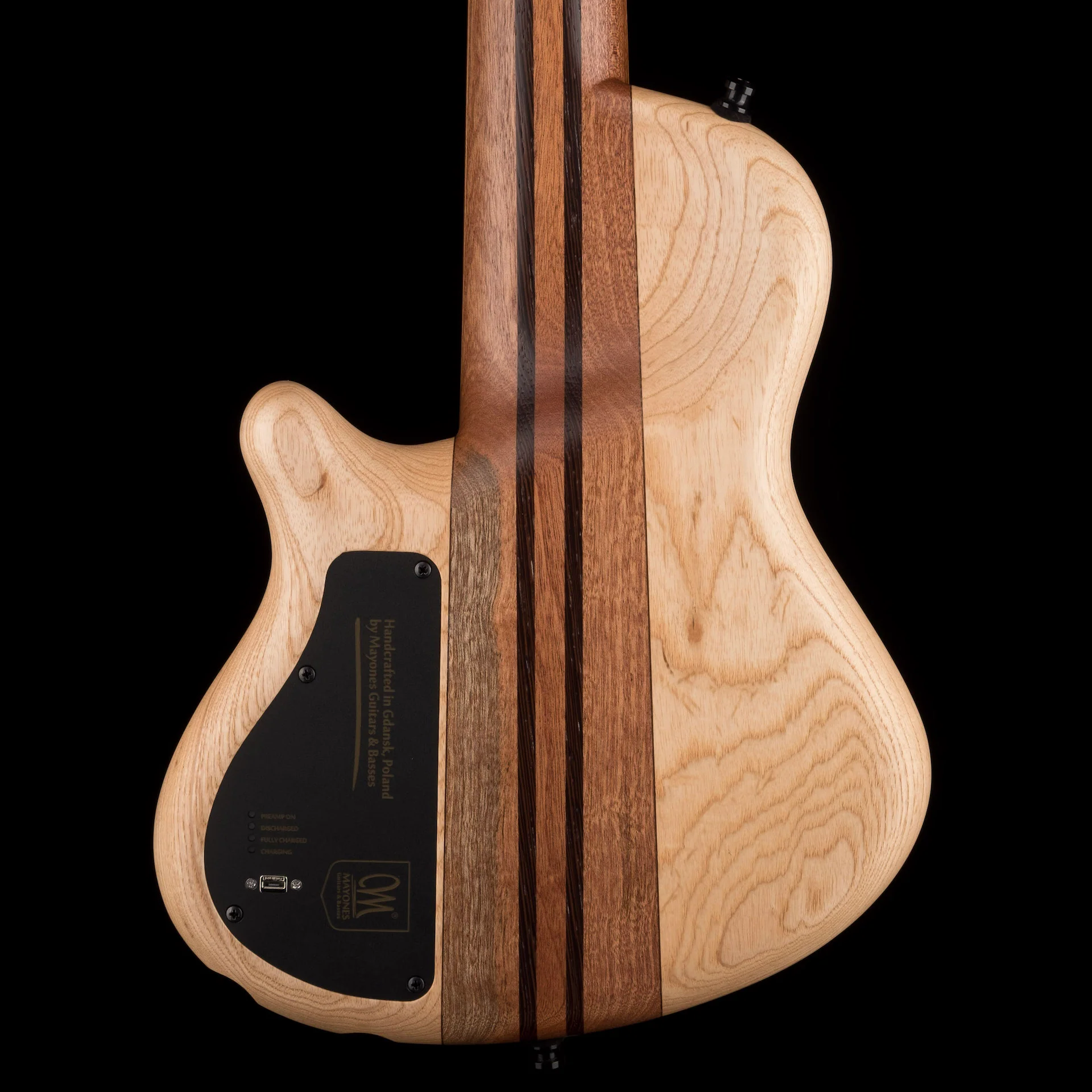 Mayones Cali4 Flame 3A Maple Top Custom Color Trans Rainbow Matte Finish with Case - Image 8