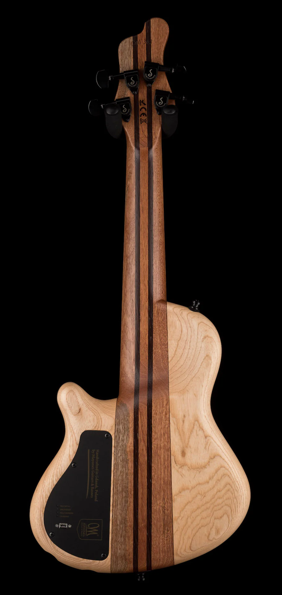 Mayones Cali4 Flame 3A Maple Top Custom Color Trans Rainbow Matte Finish with Case - Image 9