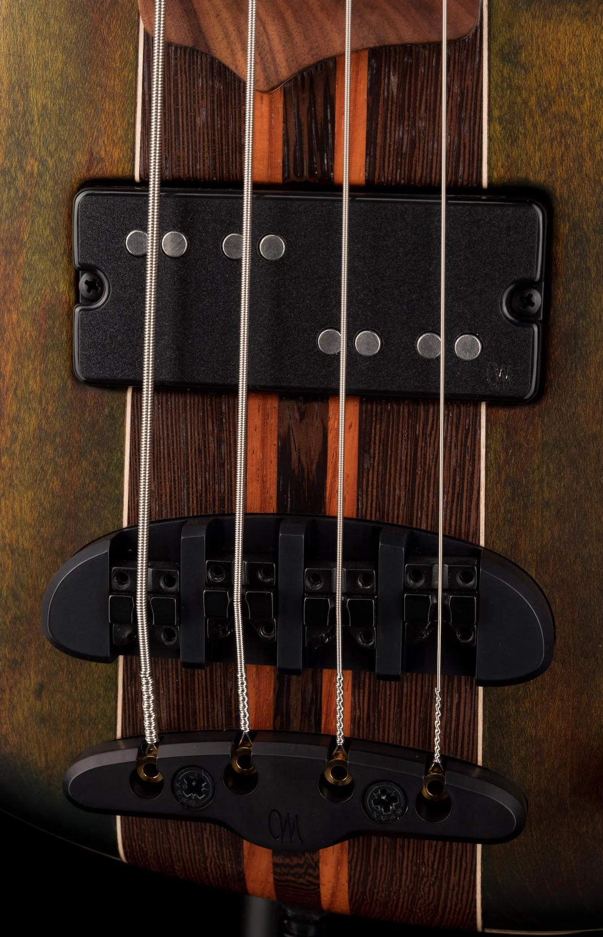Mayones Cali4 Flame Maple TEW Top Trans Custom Color Matt Finish with Case - Image 5