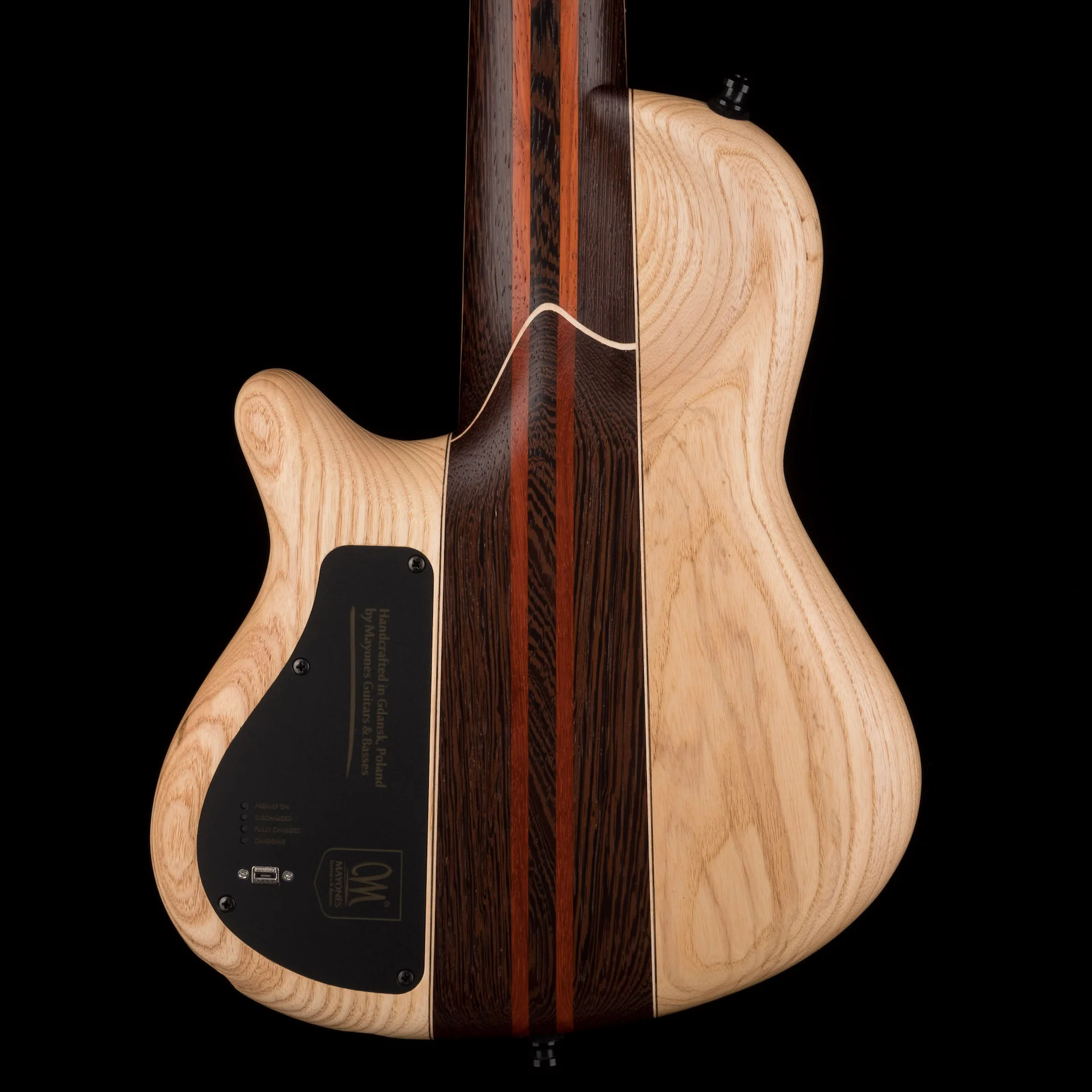 Mayones Cali4 Flame Maple TEW Top Trans Custom Color Matt Finish with Case - Image 9