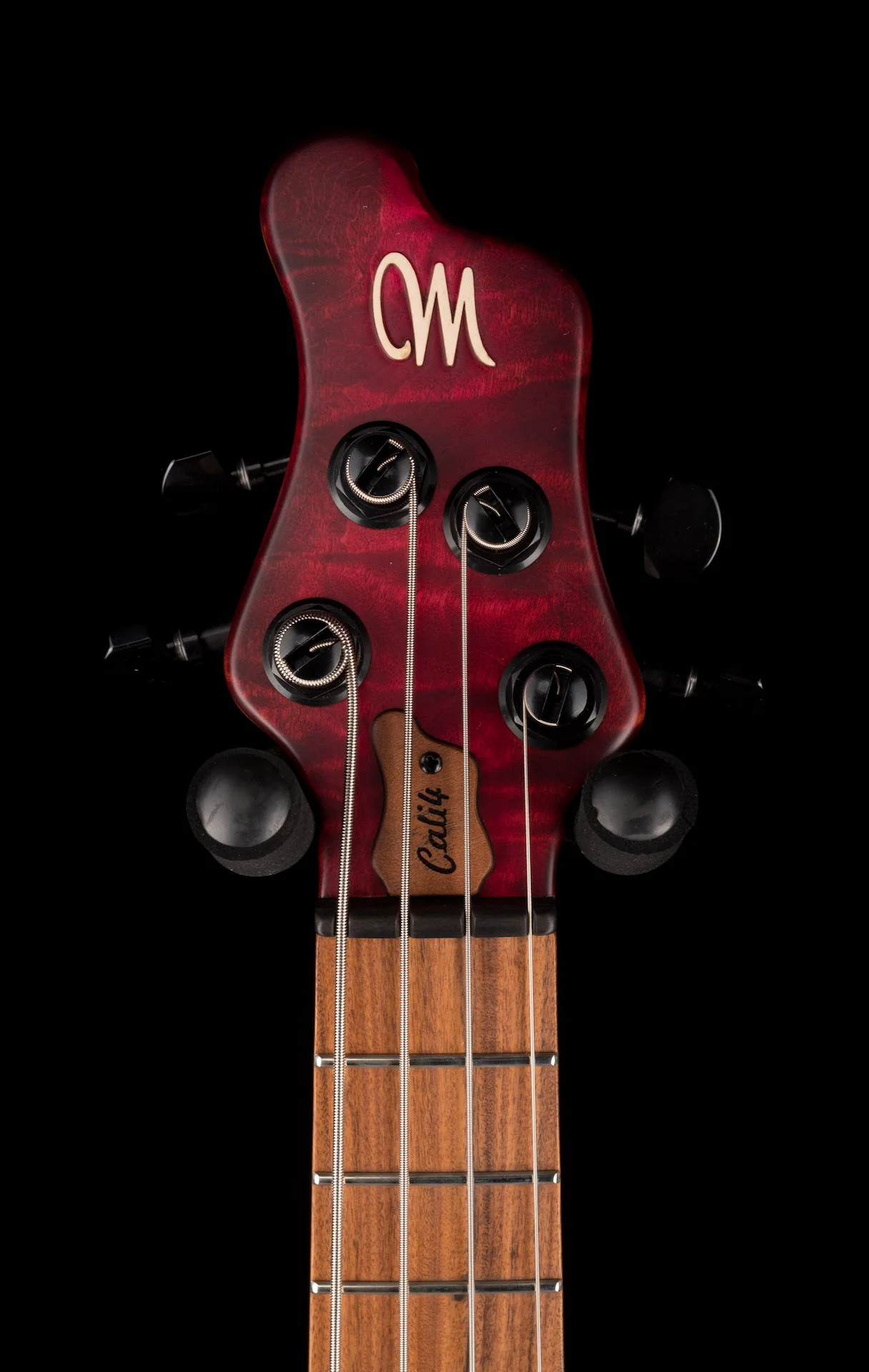 Mayones Cali4 Quilt Maple Top Mahogany Back Custom Color Trans Red Matt Finish with Case - Image 9