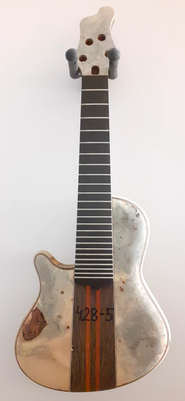 Mayones Cali4LH Left Handed Bass Black Limba Body Buckeye Burl Top Ebony Board 5pc Wenge Neck - Image 14