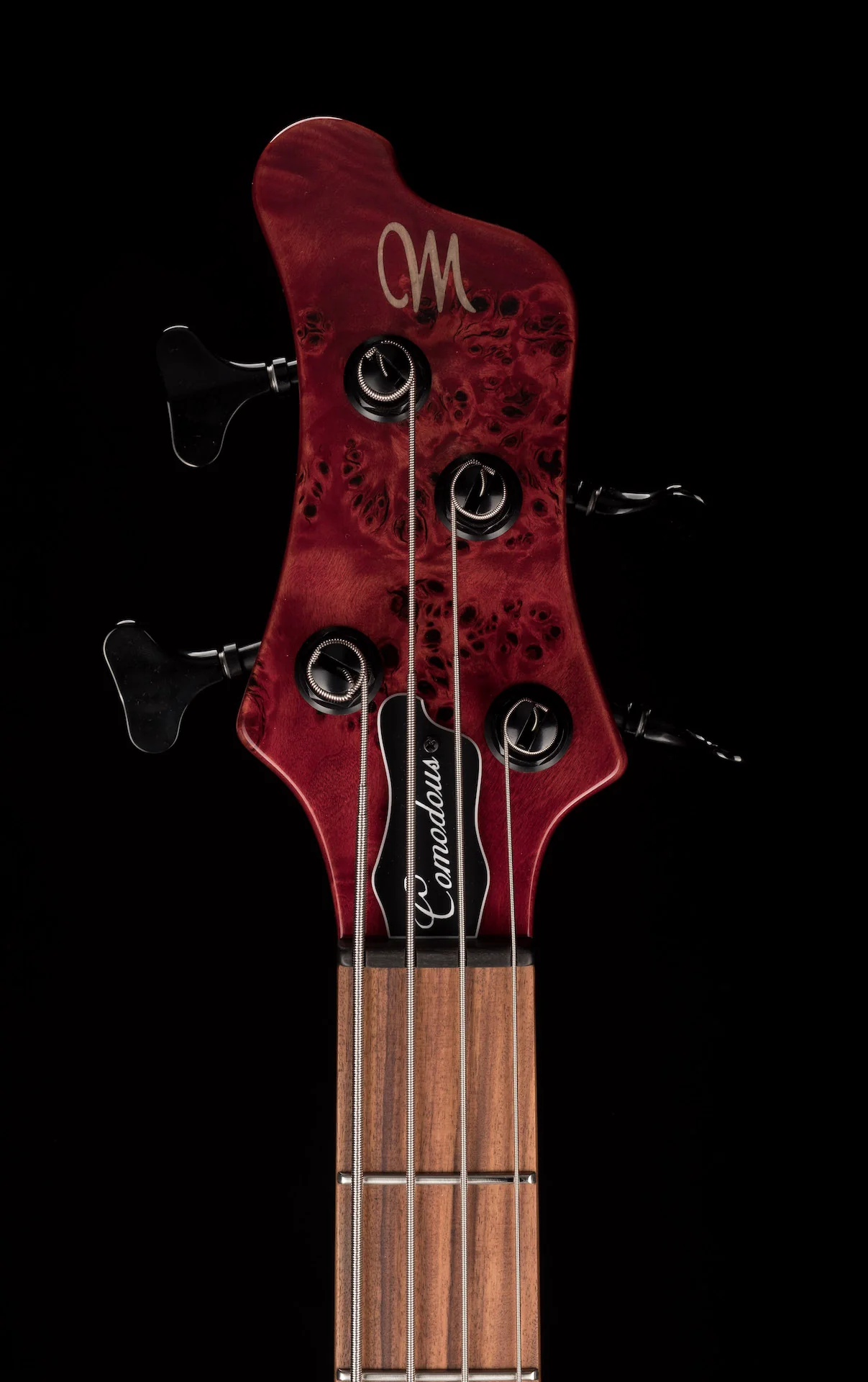 Mayones Comodous 4 String Bass Guitar Poplar Top Liquid Red Gloss Finish - Image 13