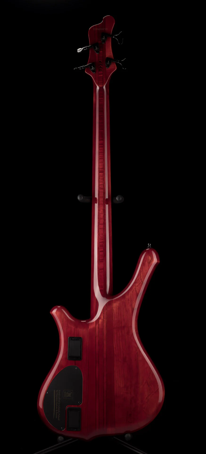 Mayones Comodous 4 String Bass Guitar Poplar Top Liquid Red Gloss Finish - Image 15