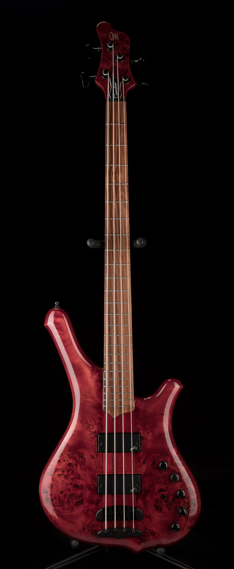 Mayones Comodous 4 String Bass Guitar Poplar Top Liquid Red Gloss Finish - Image 2