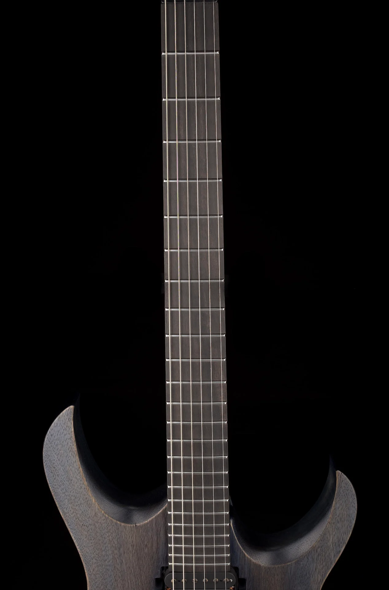 Mayones Duvell BL Black Limba 6 String Guitar Antique Blue - Image 11