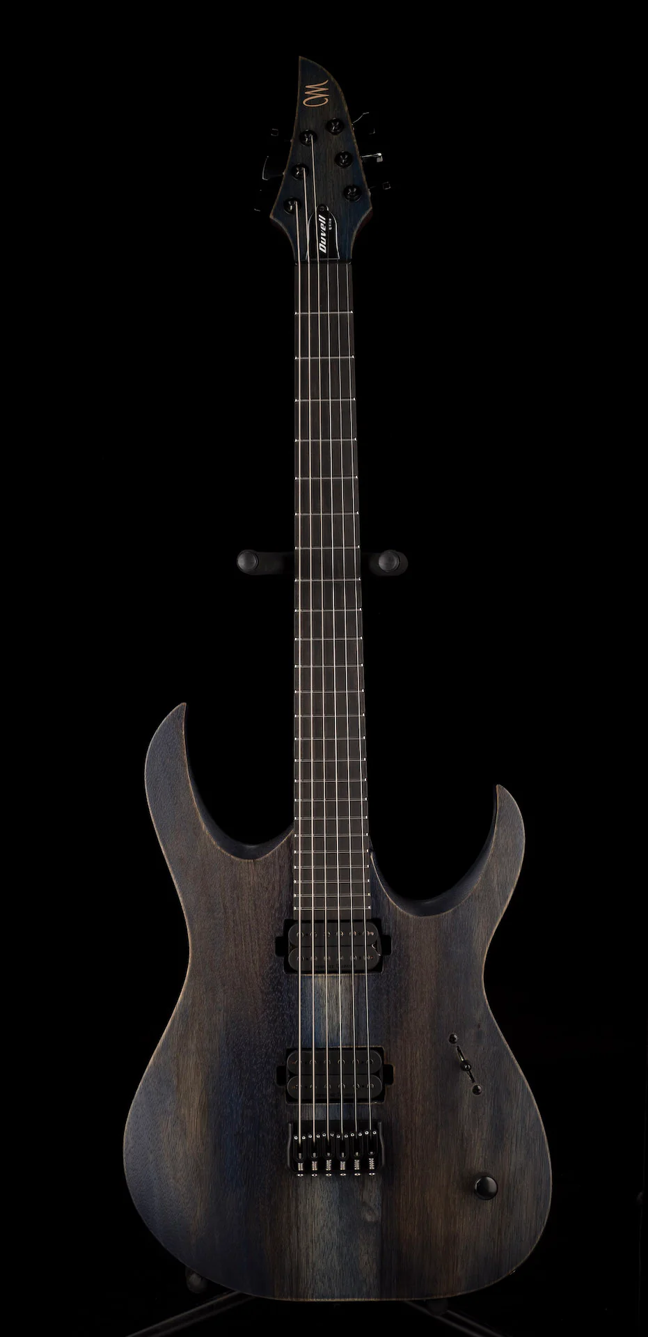 Mayones Duvell BL Black Limba 6 String Guitar Antique Blue - Image 2