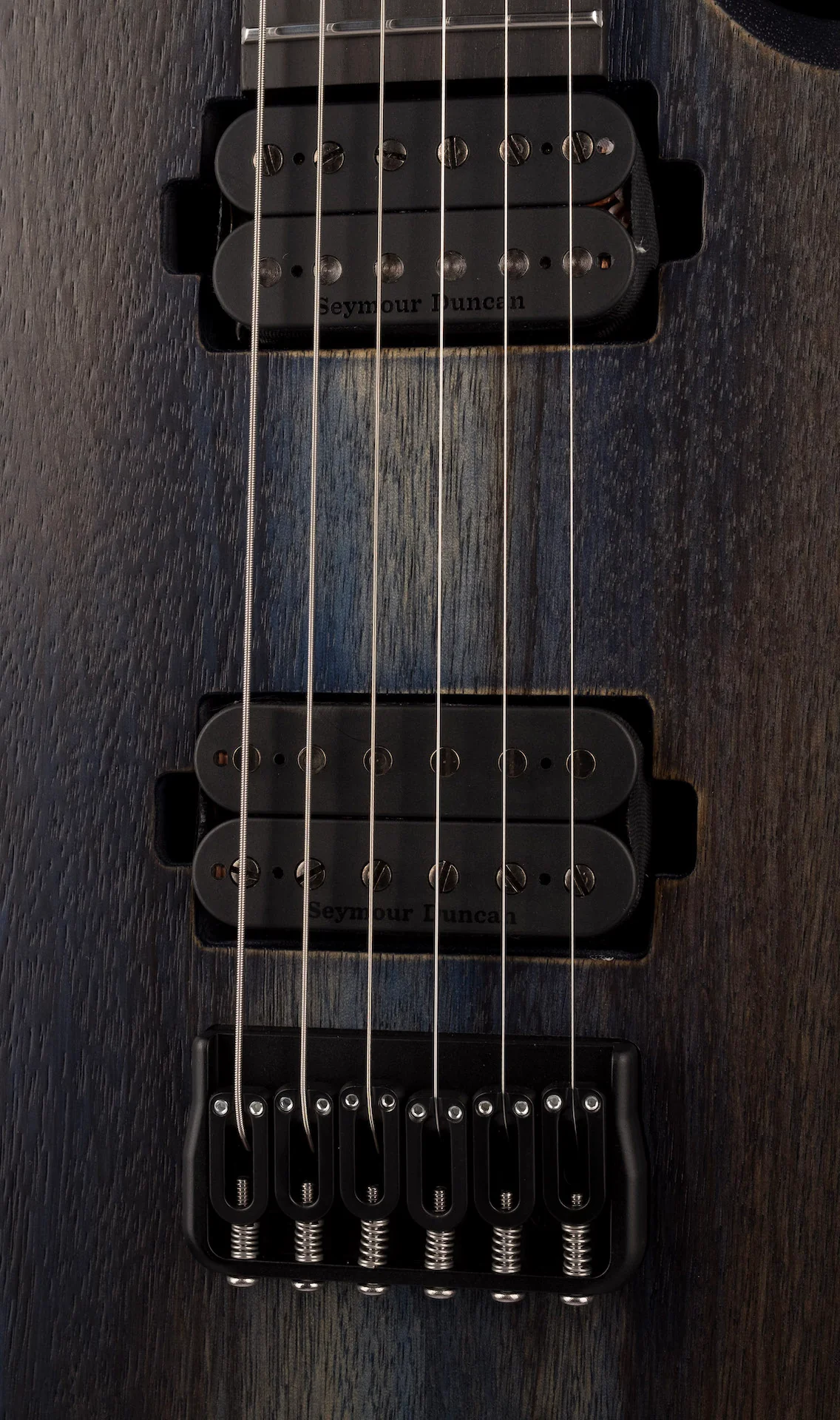 Mayones Duvell BL Black Limba 6 String Guitar Antique Blue - Image 7