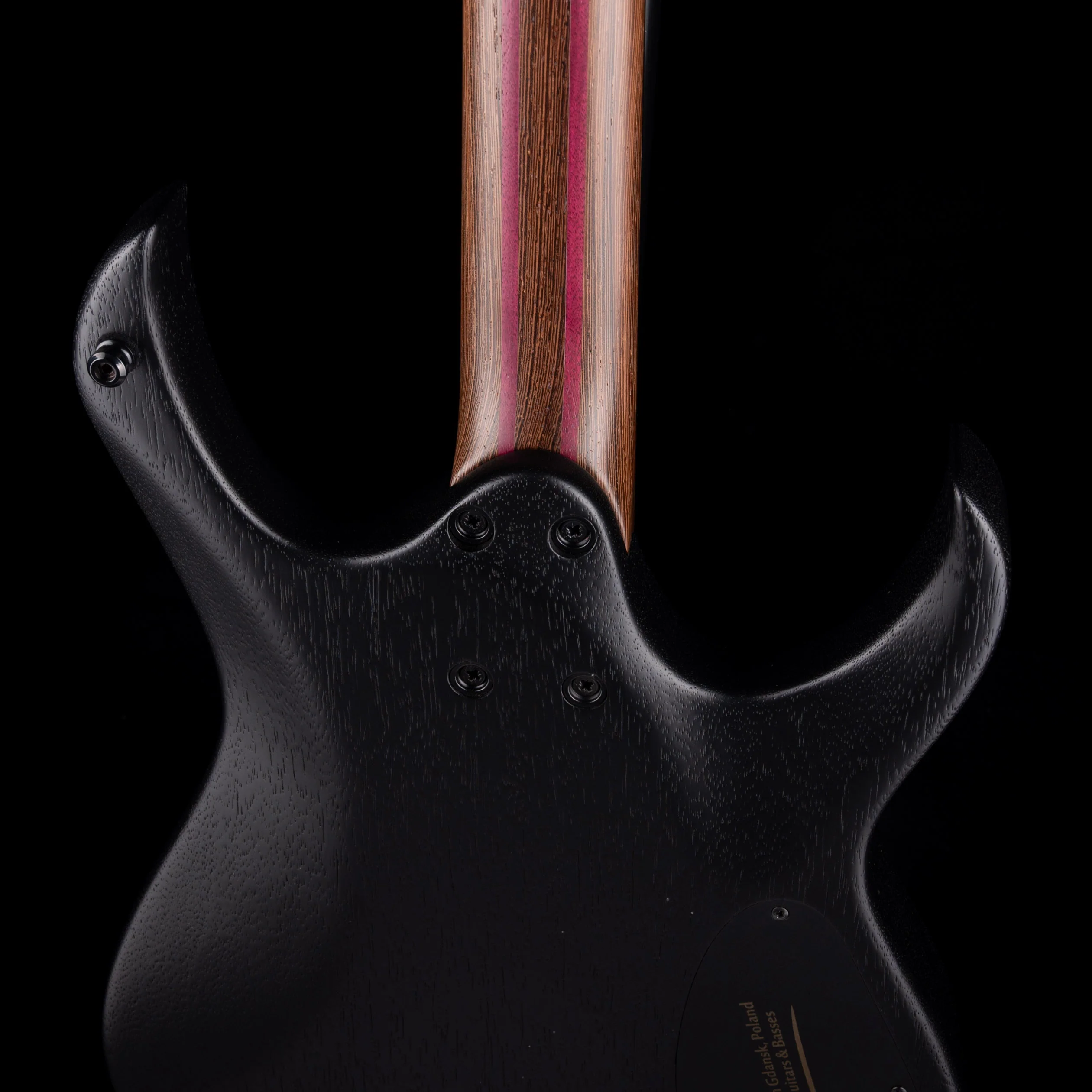 Mayones Duvell Elite 6 B27 Baritone Left Handed Black Limba Monolith Black Matte - Image 10