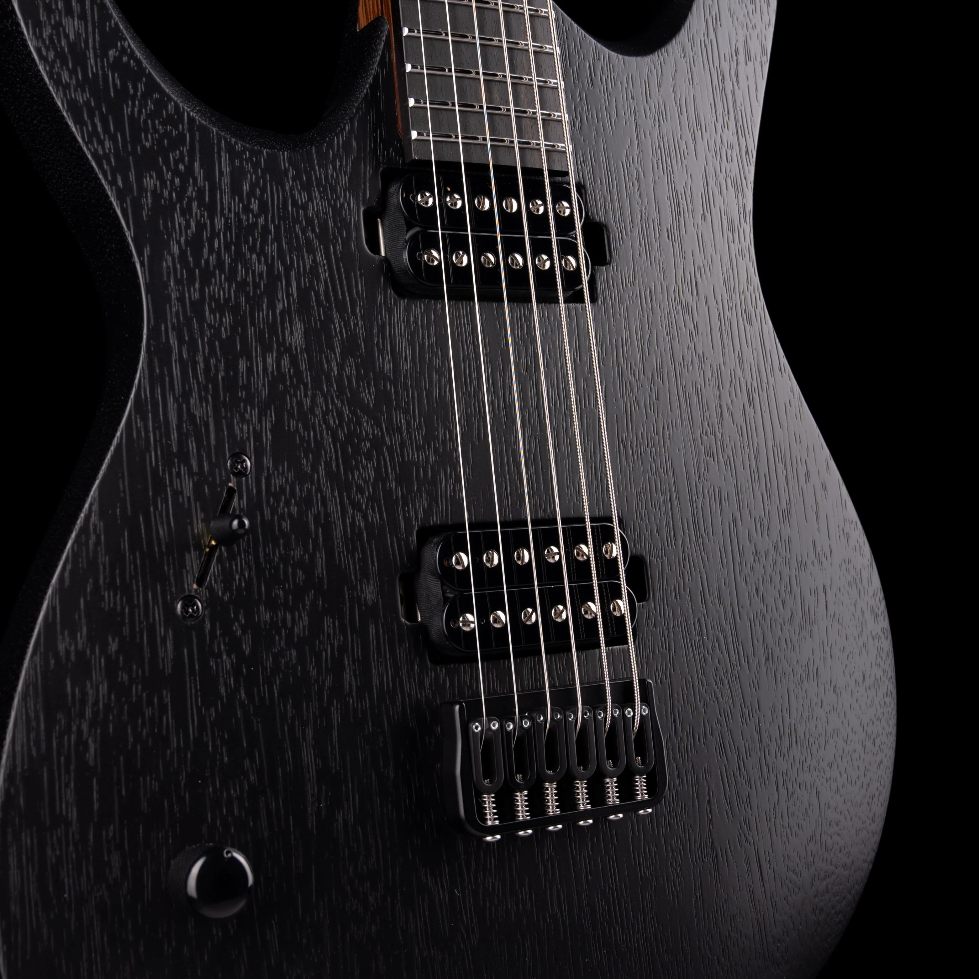 Mayones Duvell Elite 6 B27 Baritone Left Handed Black Limba Monolith Black Matte - Image 5