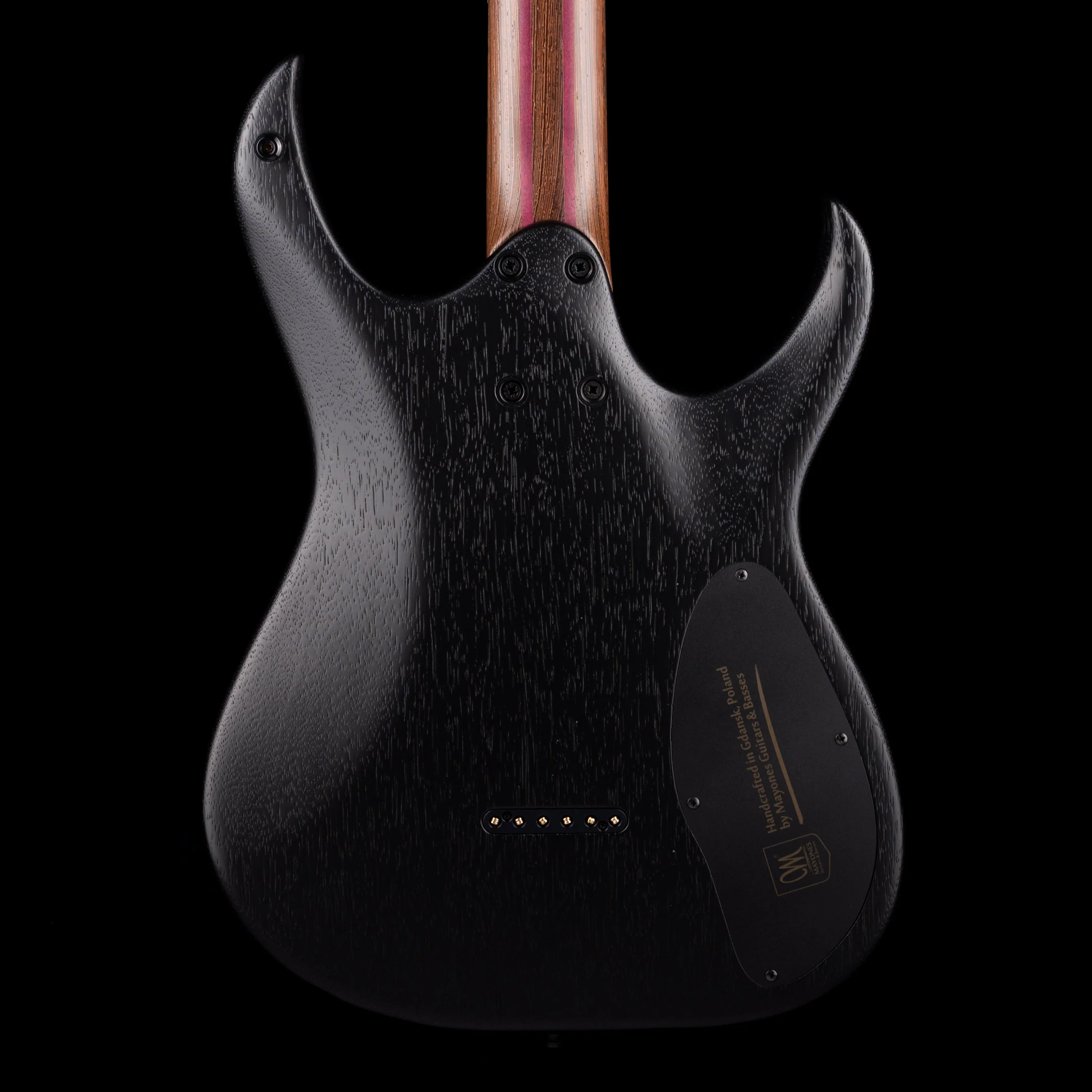 Mayones Duvell Elite 6 B27 Baritone Left Handed Black Limba Monolith Black Matte - Image 8