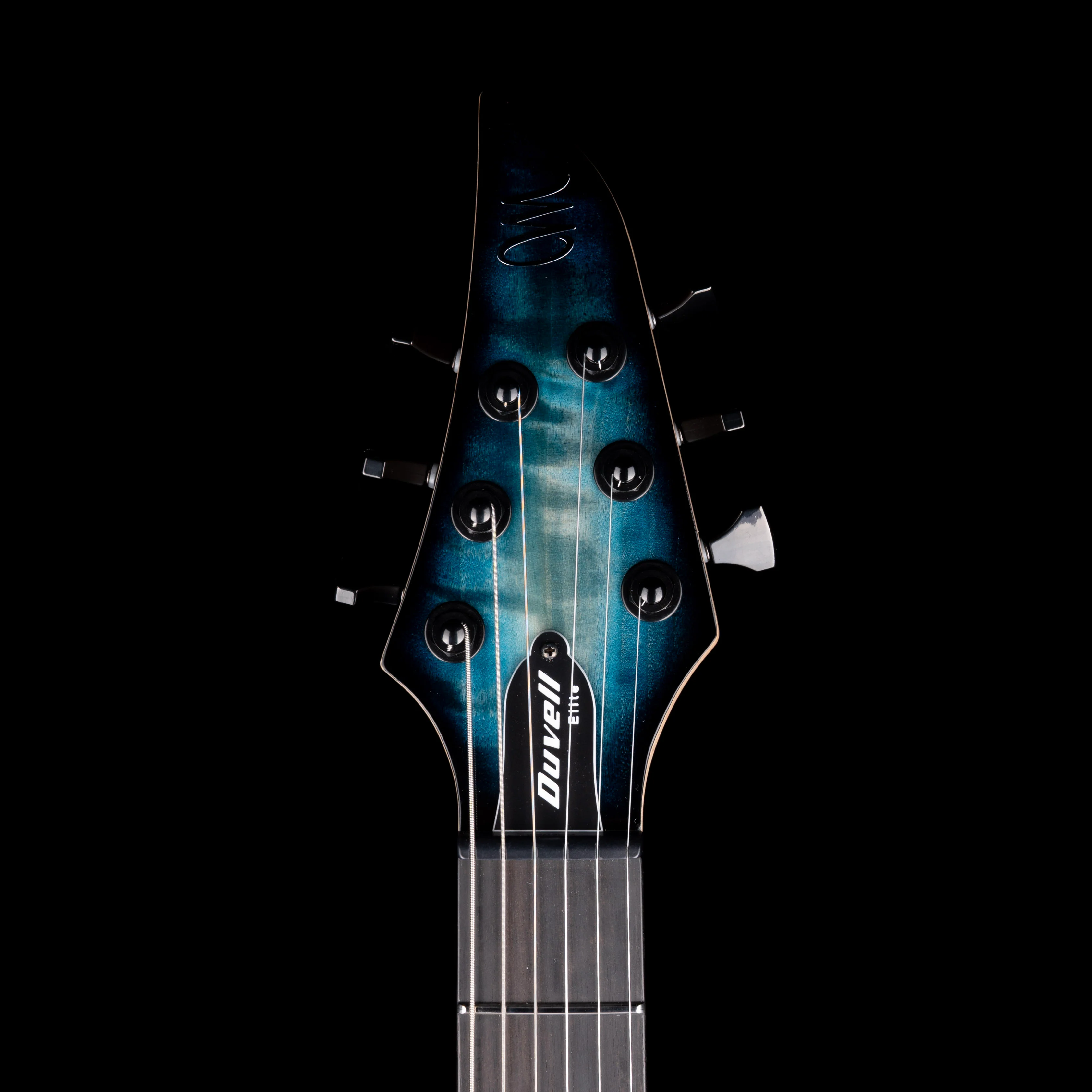 Mayones Duvell Elite 6 Curly Poplar Top Turquoise Iris with Soft Case - Image 11