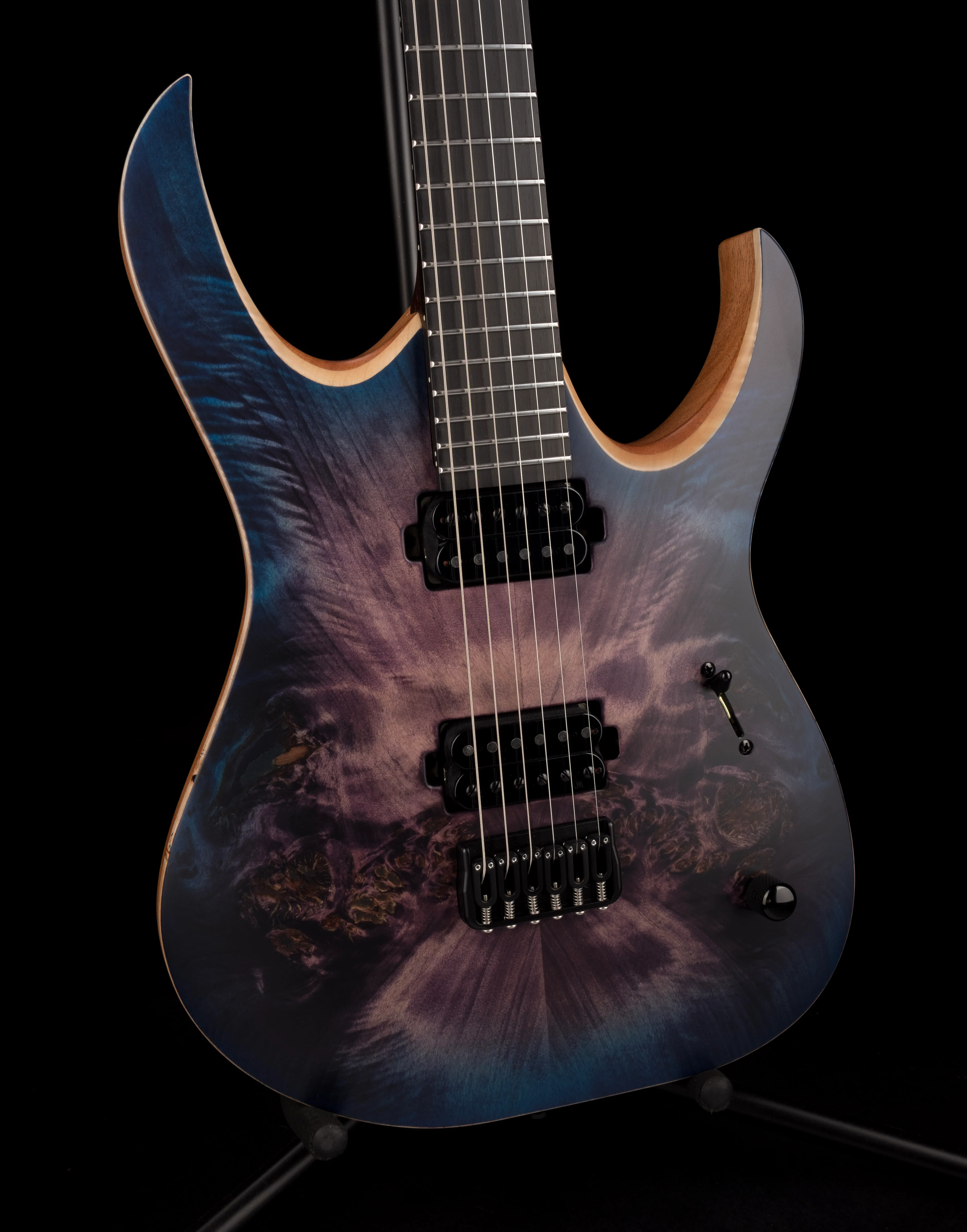 Mayones Duvell Elite 6 Dirty Purple Blue Burst Electric Guitar With Case 2 - Image 8
