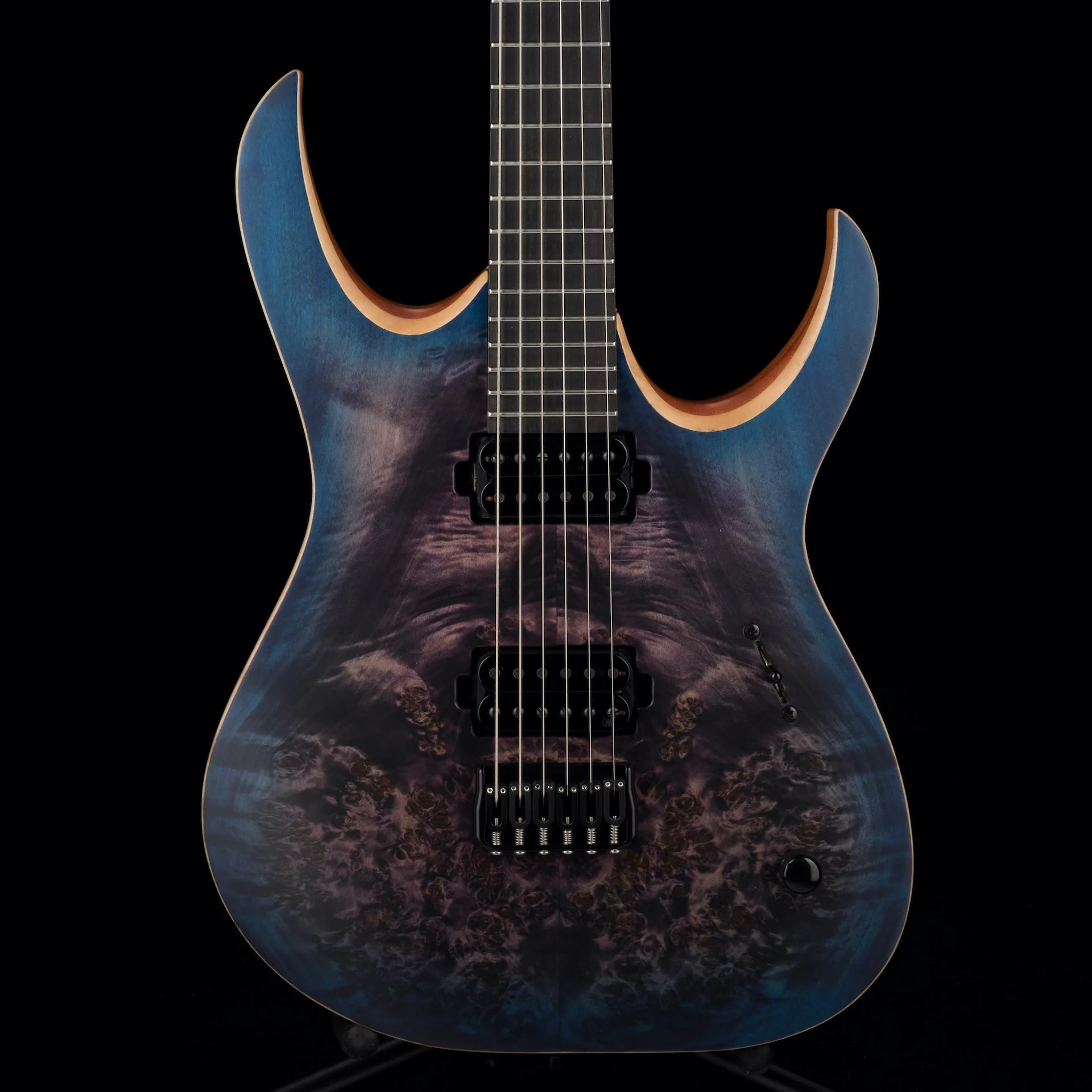 Mayones Duvell Elite 6 Dirty Purple Blue Burst Electric Guitar With Case