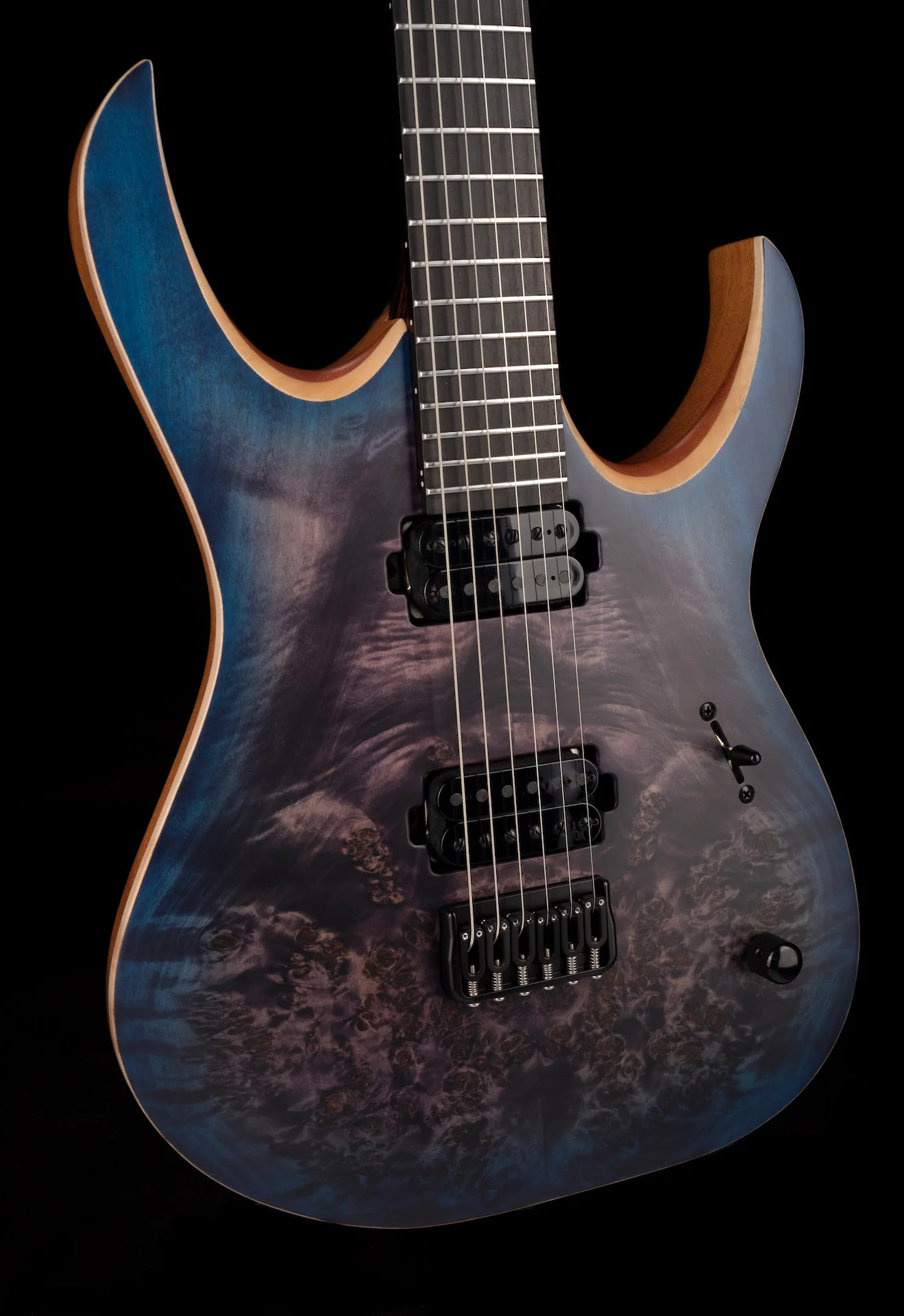 Mayones Duvell Elite 6 Dirty Purple Blue Burst Electric Guitar With Case - Image 12