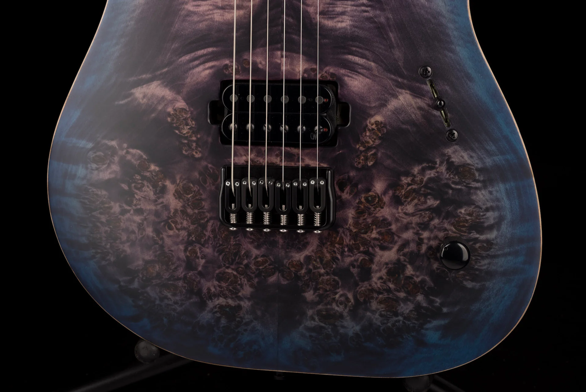 Mayones Duvell Elite 6 Dirty Purple Blue Burst Electric Guitar With Case - Image 5