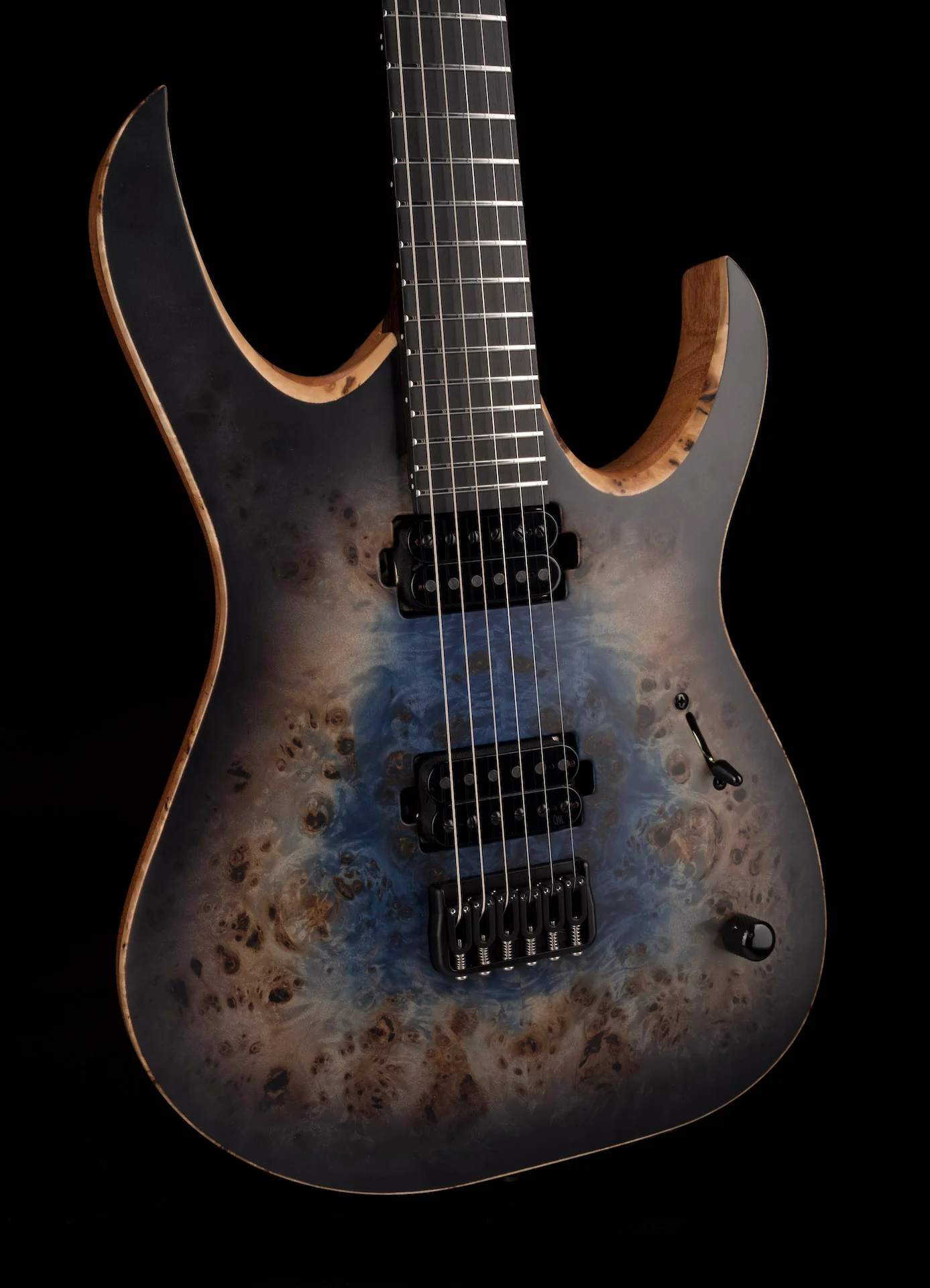 Mayones Duvell Elite 6 Galaxy Eye Blue Satine Electric Guitar With Case - Image 10
