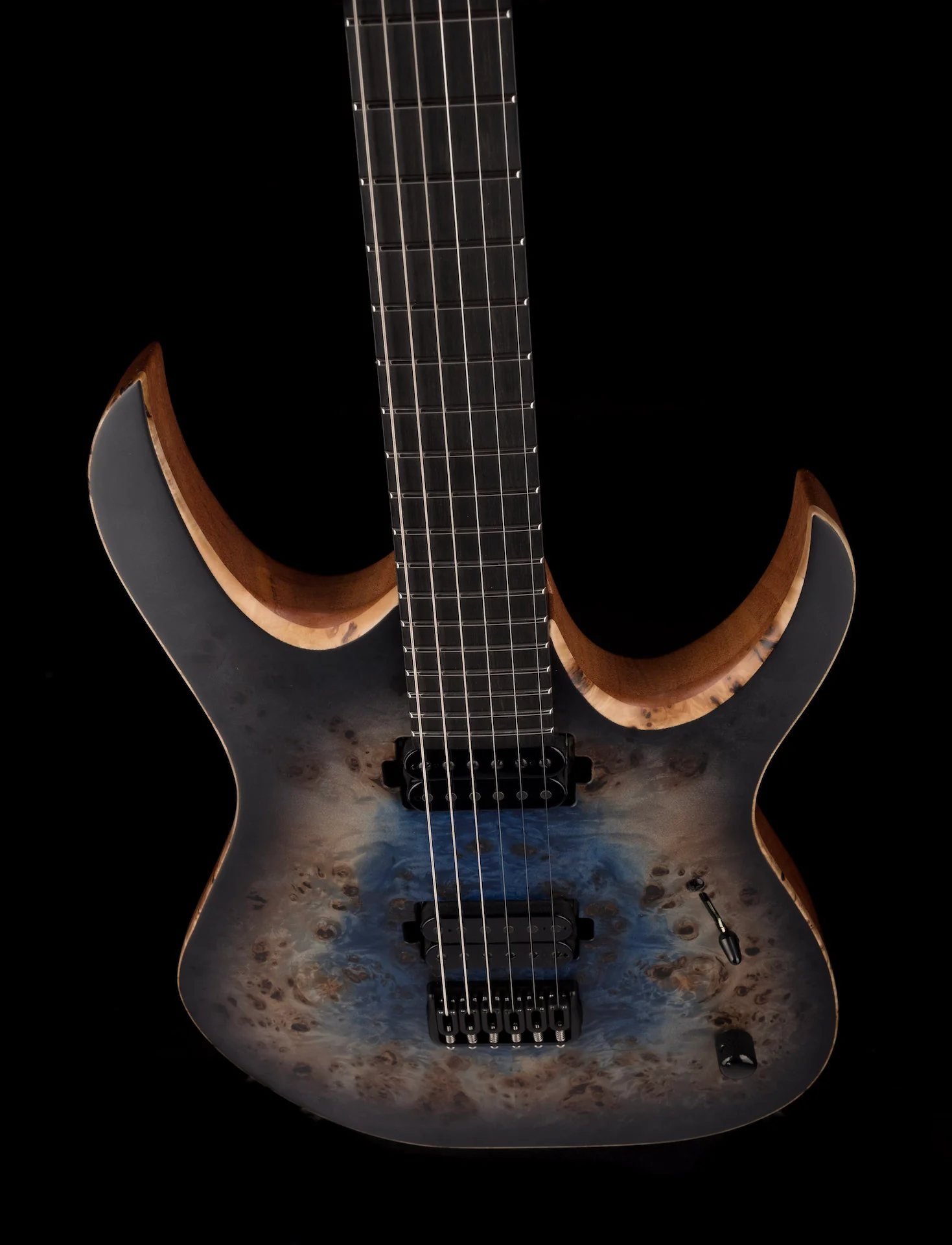 Mayones Duvell Elite 6 Galaxy Eye Blue Satine Electric Guitar With Case - Image 4