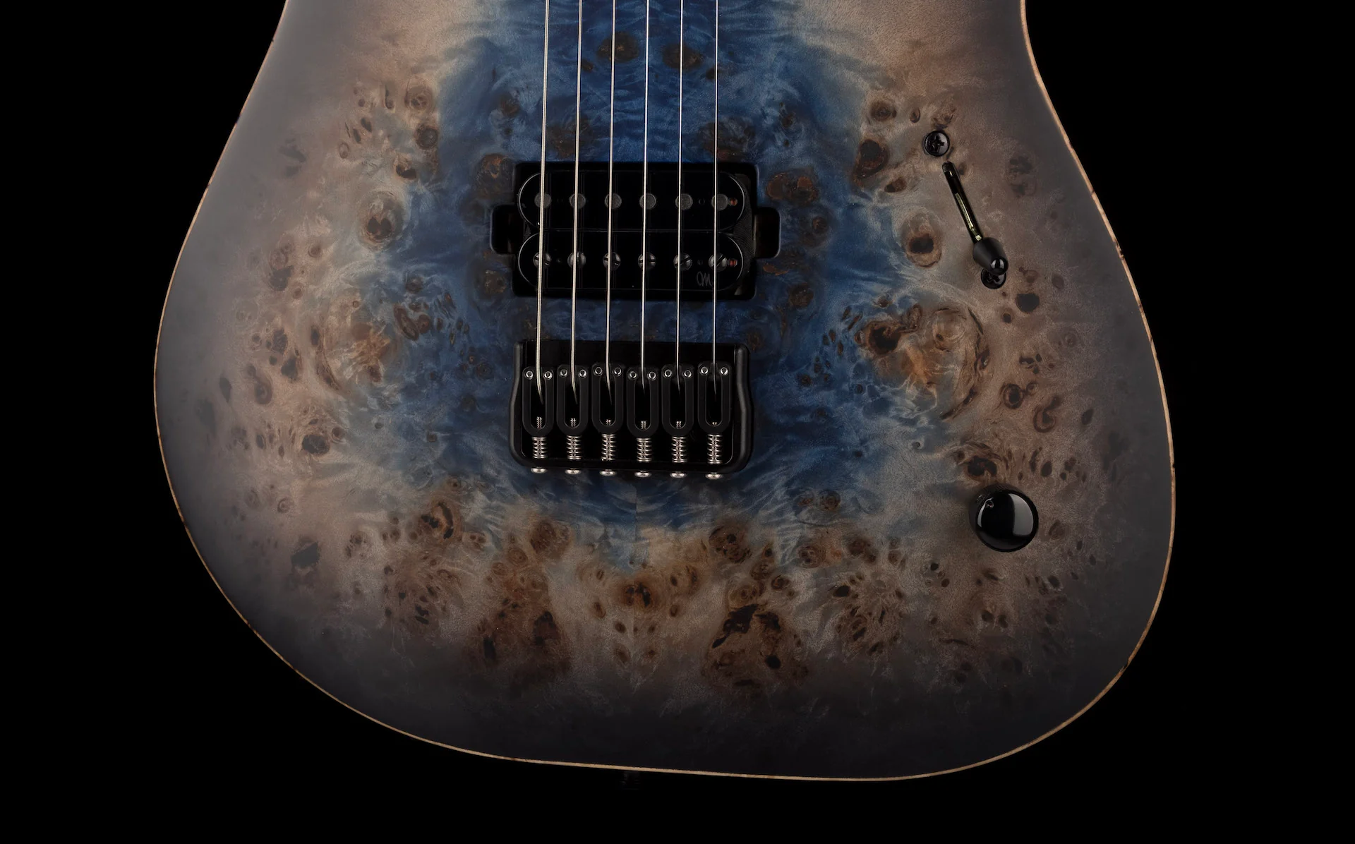 Mayones Duvell Elite 6 Galaxy Eye Blue Satine Electric Guitar With Case - Image 5