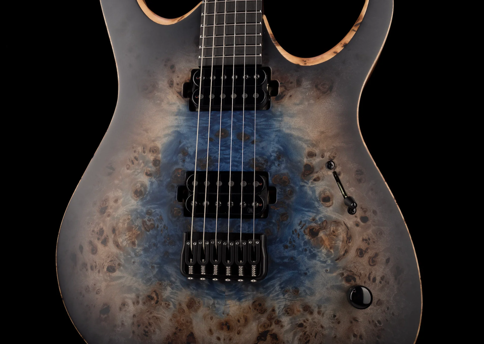 Mayones Duvell Elite 6 Galaxy Eye Blue Satine Electric Guitar With Case - Image 6