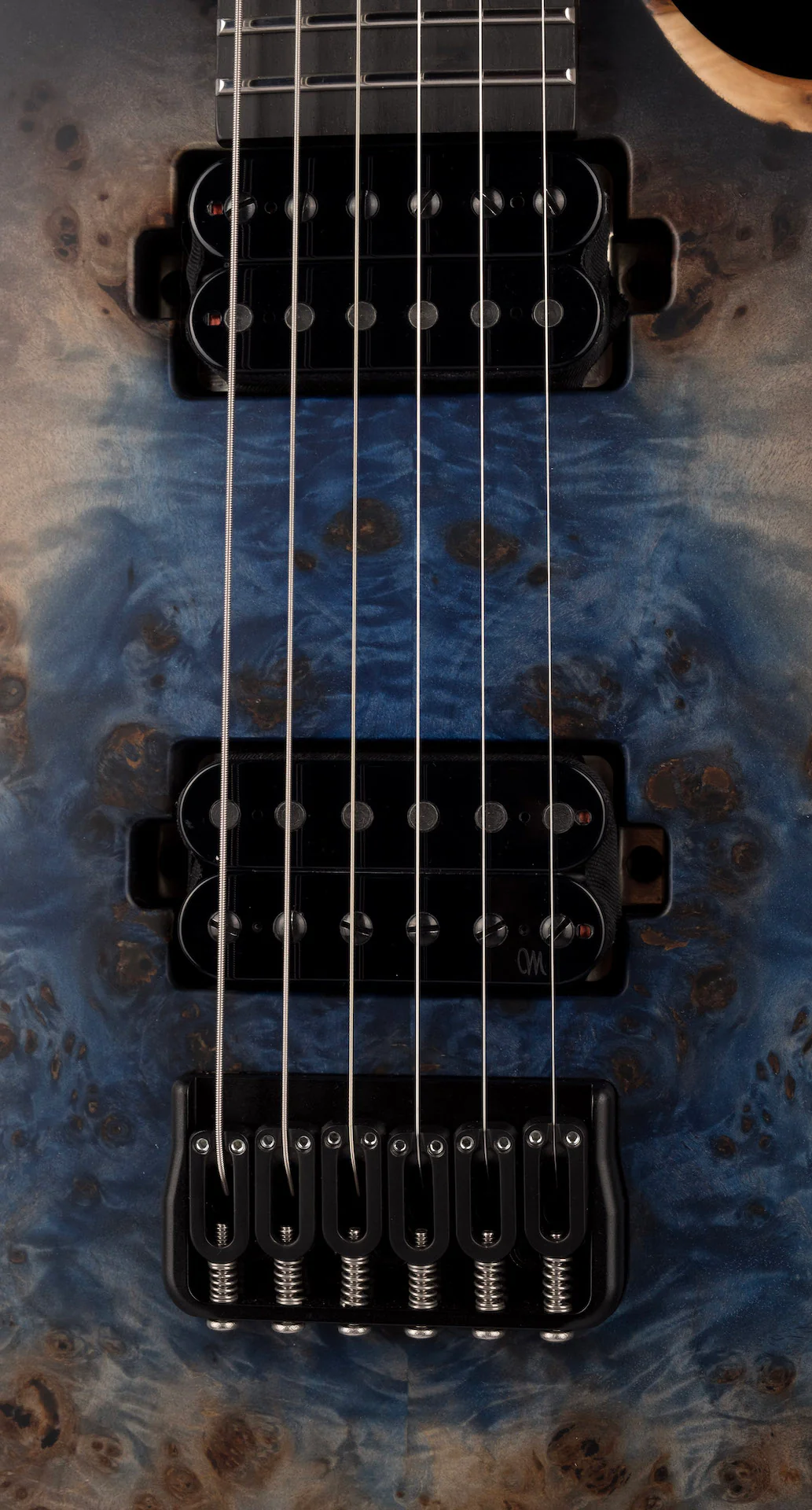 Mayones Duvell Elite 6 Galaxy Eye Blue Satine Electric Guitar With Case - Image 7
