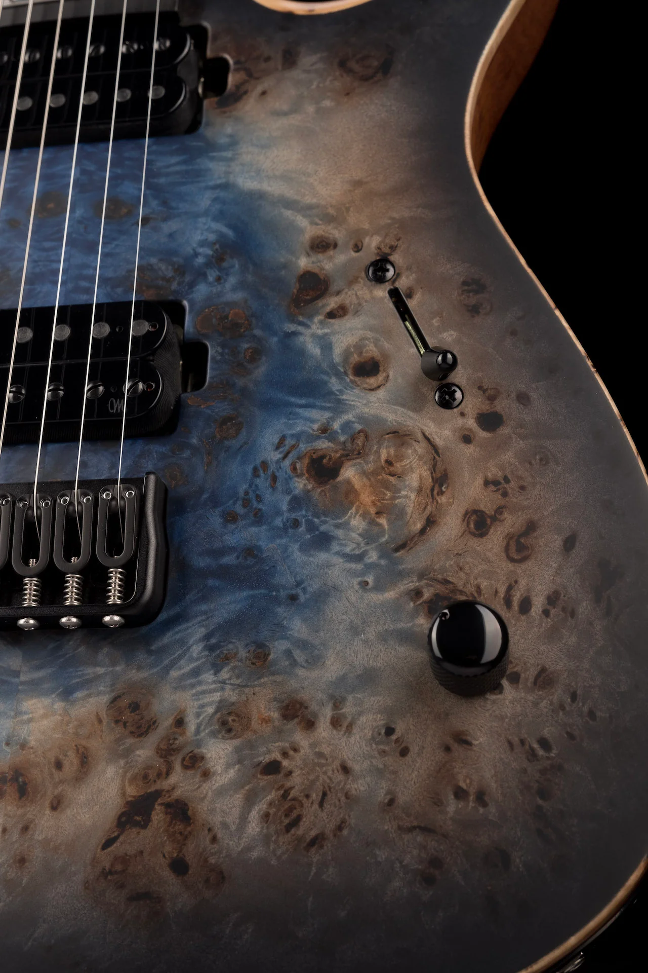 Mayones Duvell Elite 6 Galaxy Eye Blue Satine Electric Guitar With Case - Image 8