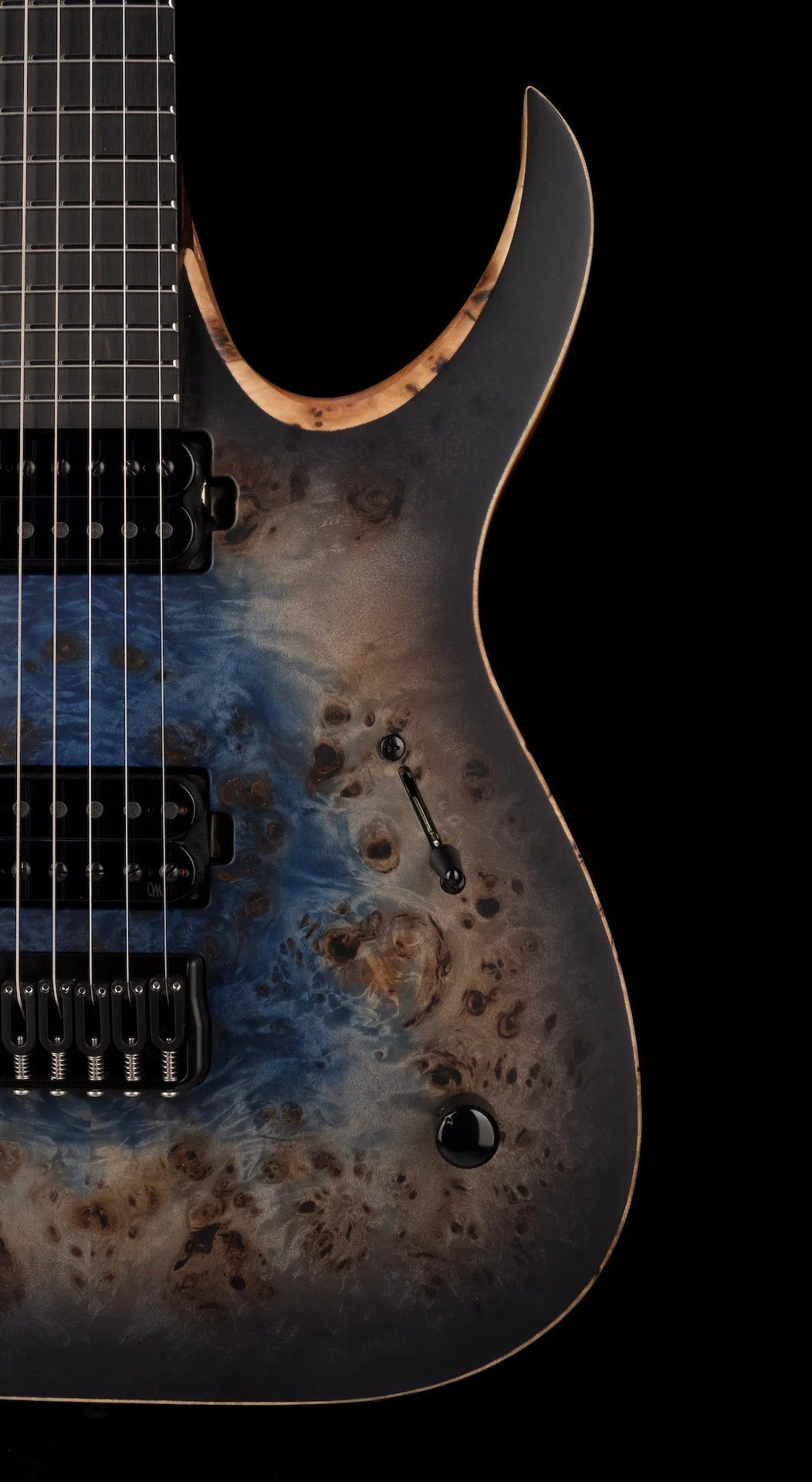 Mayones Duvell Elite 6 Galaxy Eye Blue Satine Electric Guitar With Case - Image 9