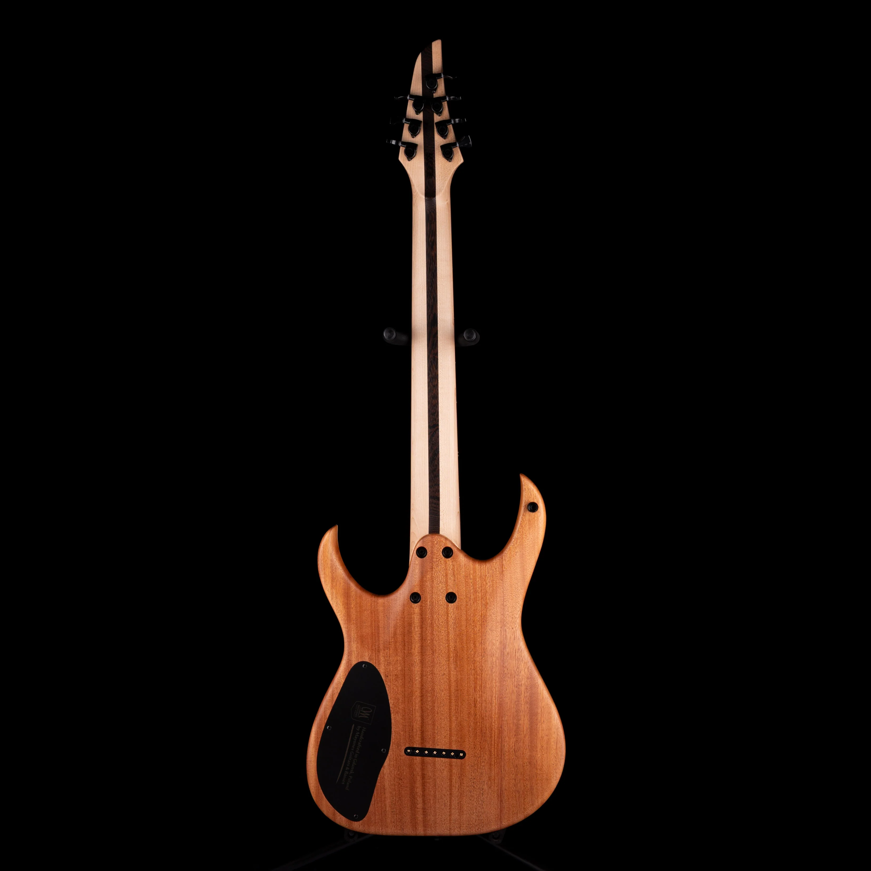 Mayones Duvell Elite 7 (26.5" Scale) Curly Poplar Top Lava Burst with Soft Case - Image 9