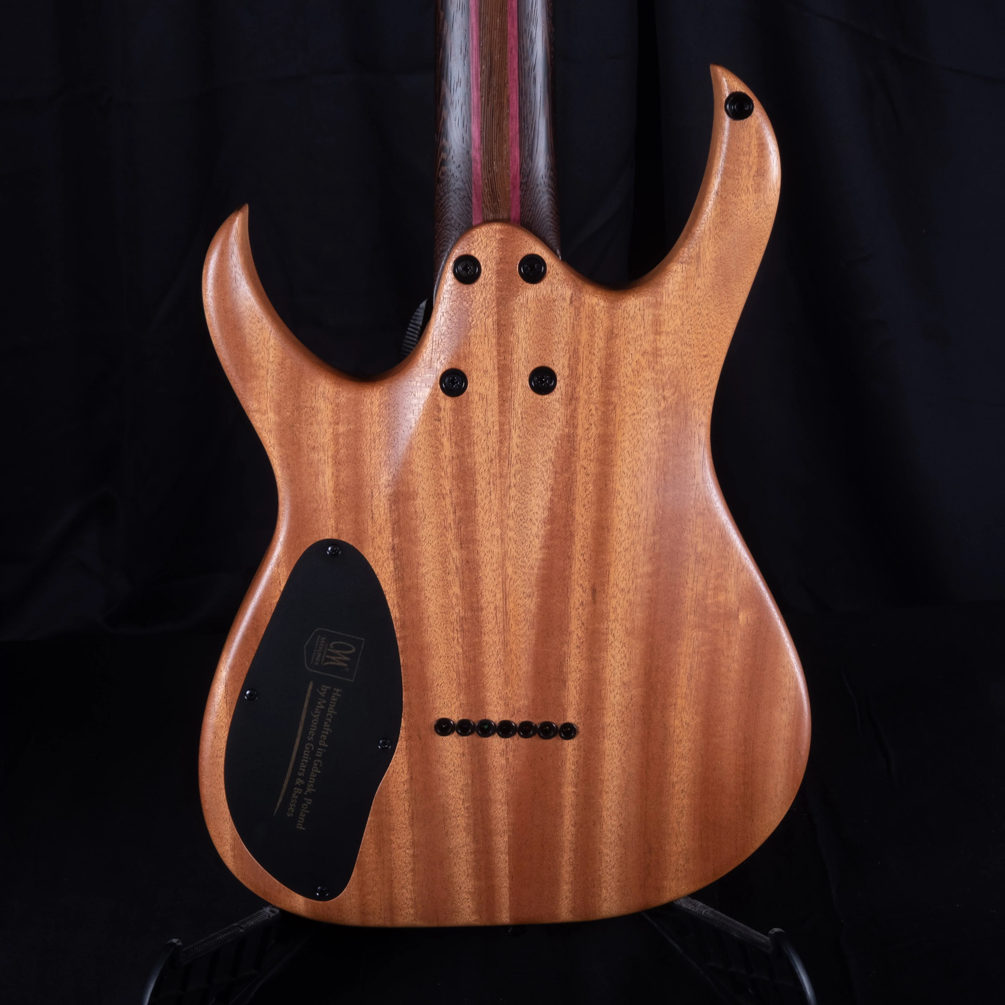 Mayones Duvell Elite 7 Natural Finish Eye Poplar Top 7 String Electric Guitar With Case - Image 13