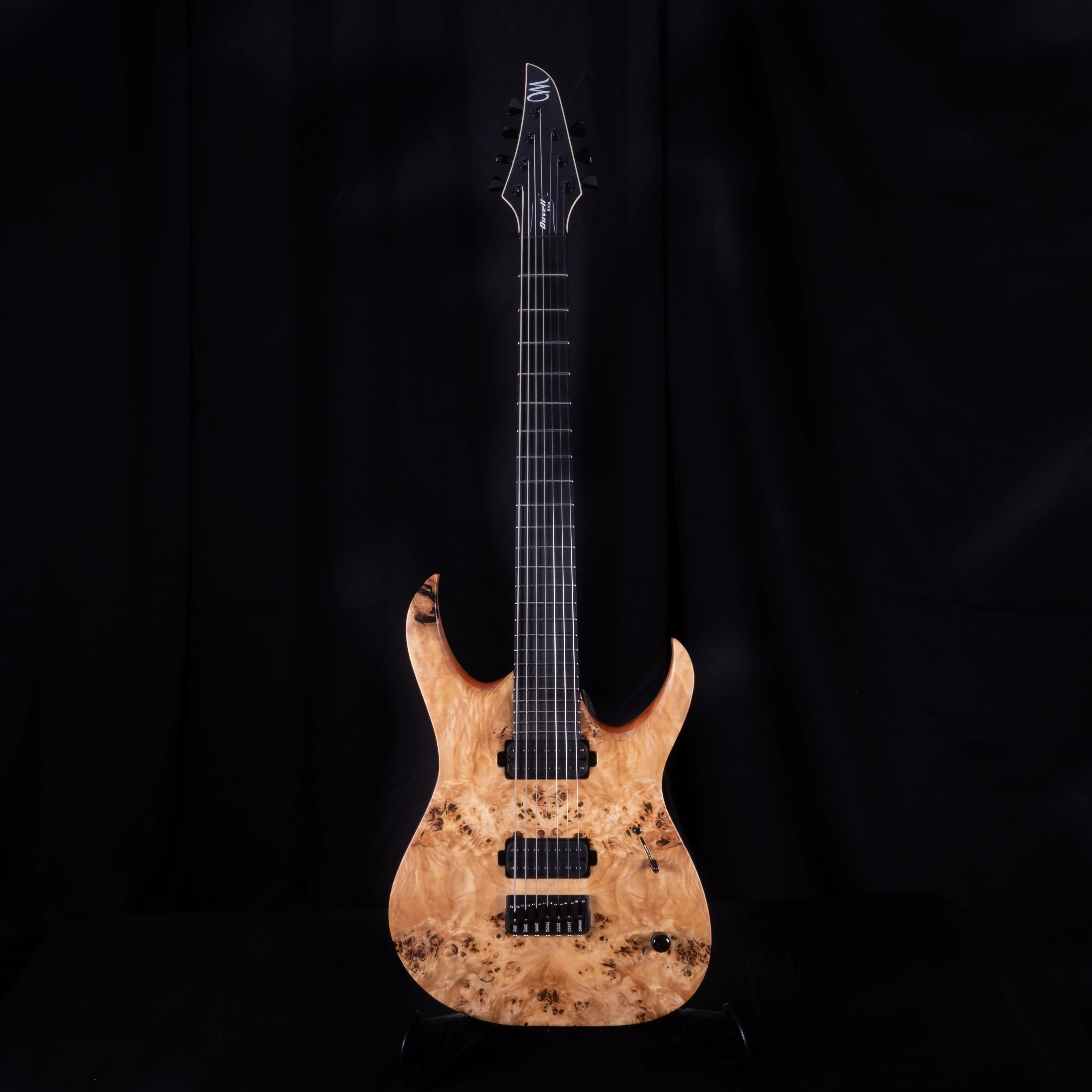 Mayones Duvell Elite 7 Natural Finish Eye Poplar Top 7 String Electric Guitar With Case - Image 2