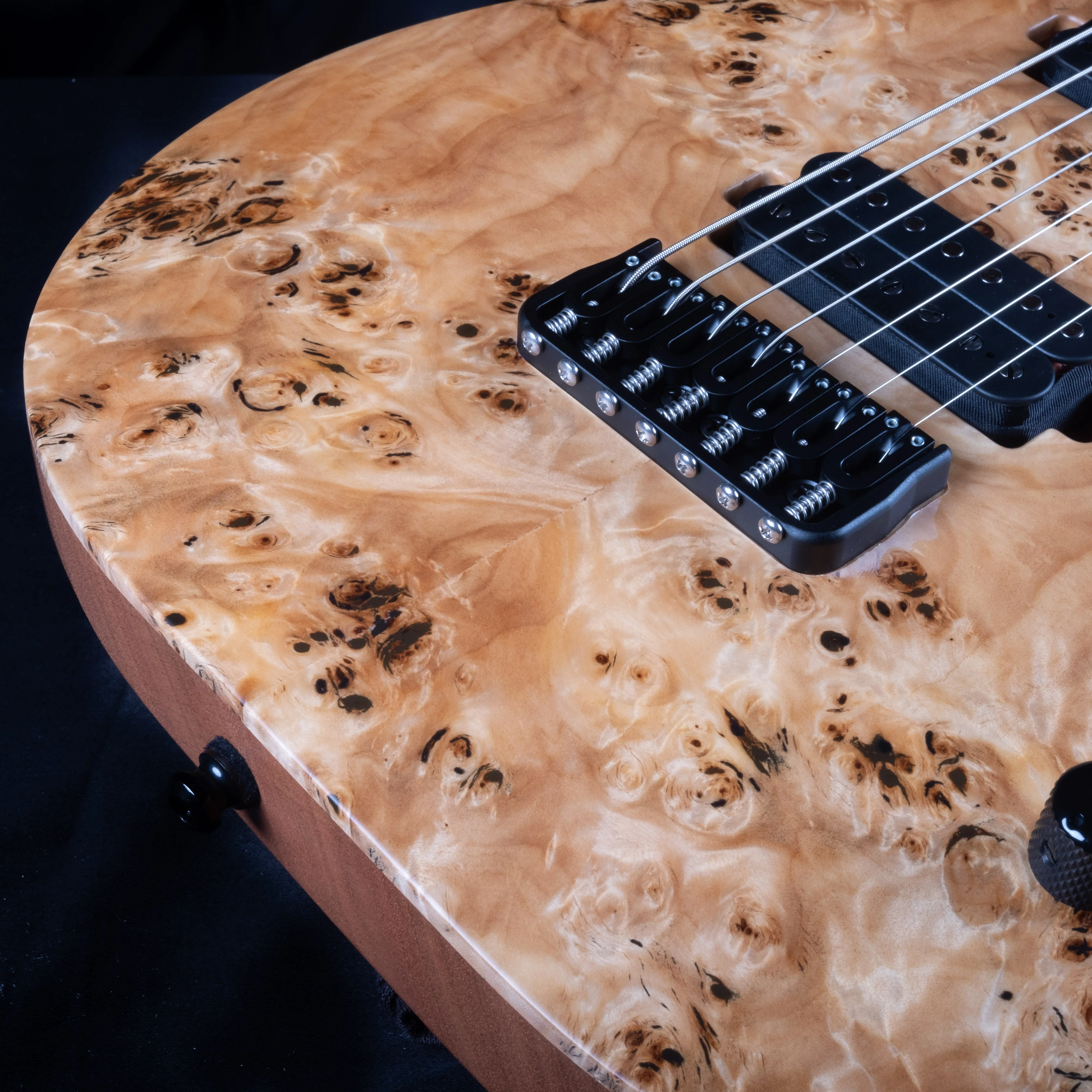 Mayones Duvell Elite 7 Natural Finish Eye Poplar Top 7 String Electric Guitar With Case - Image 5
