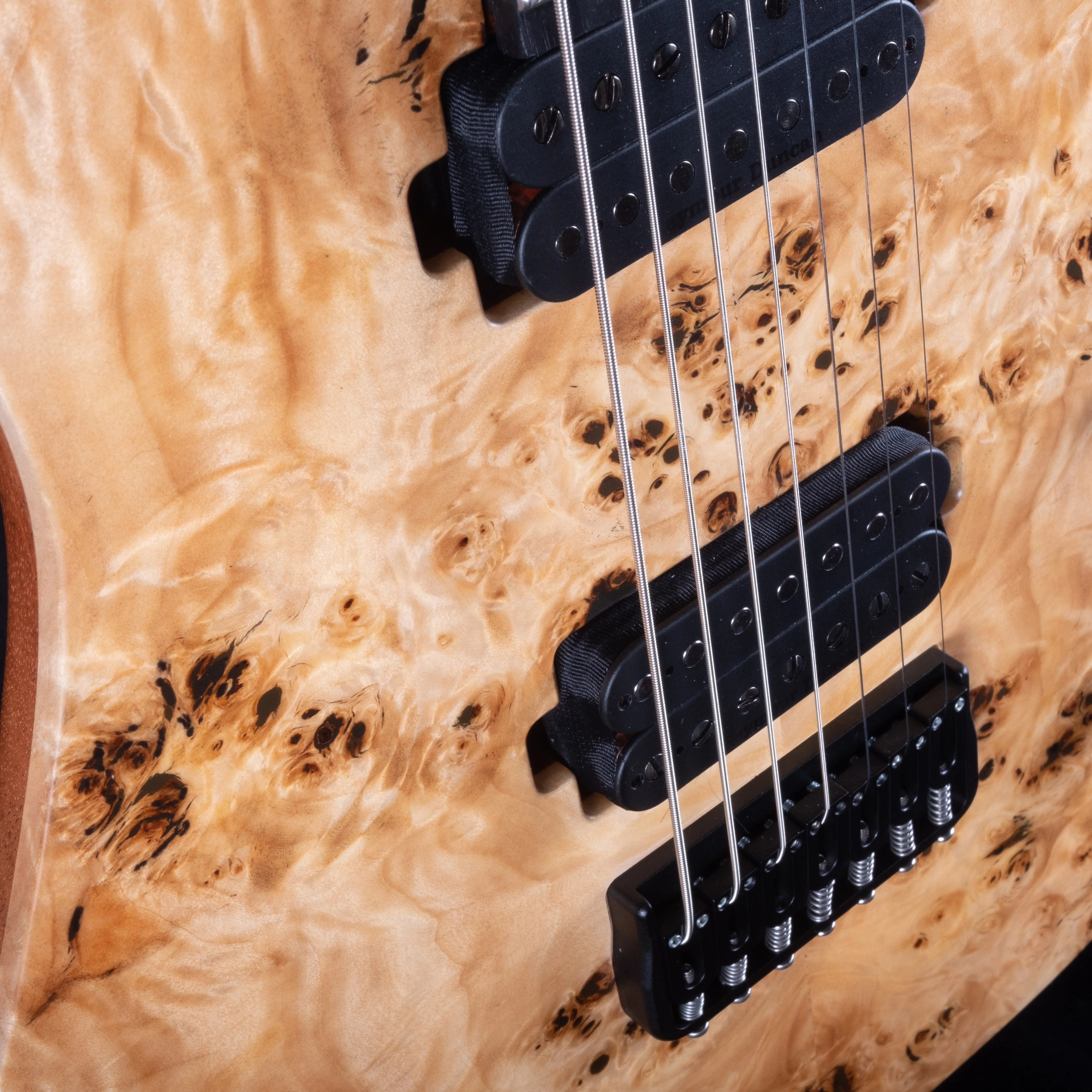 Mayones Duvell Elite 7 Natural Finish Eye Poplar Top 7 String Electric Guitar With Case - Image 8