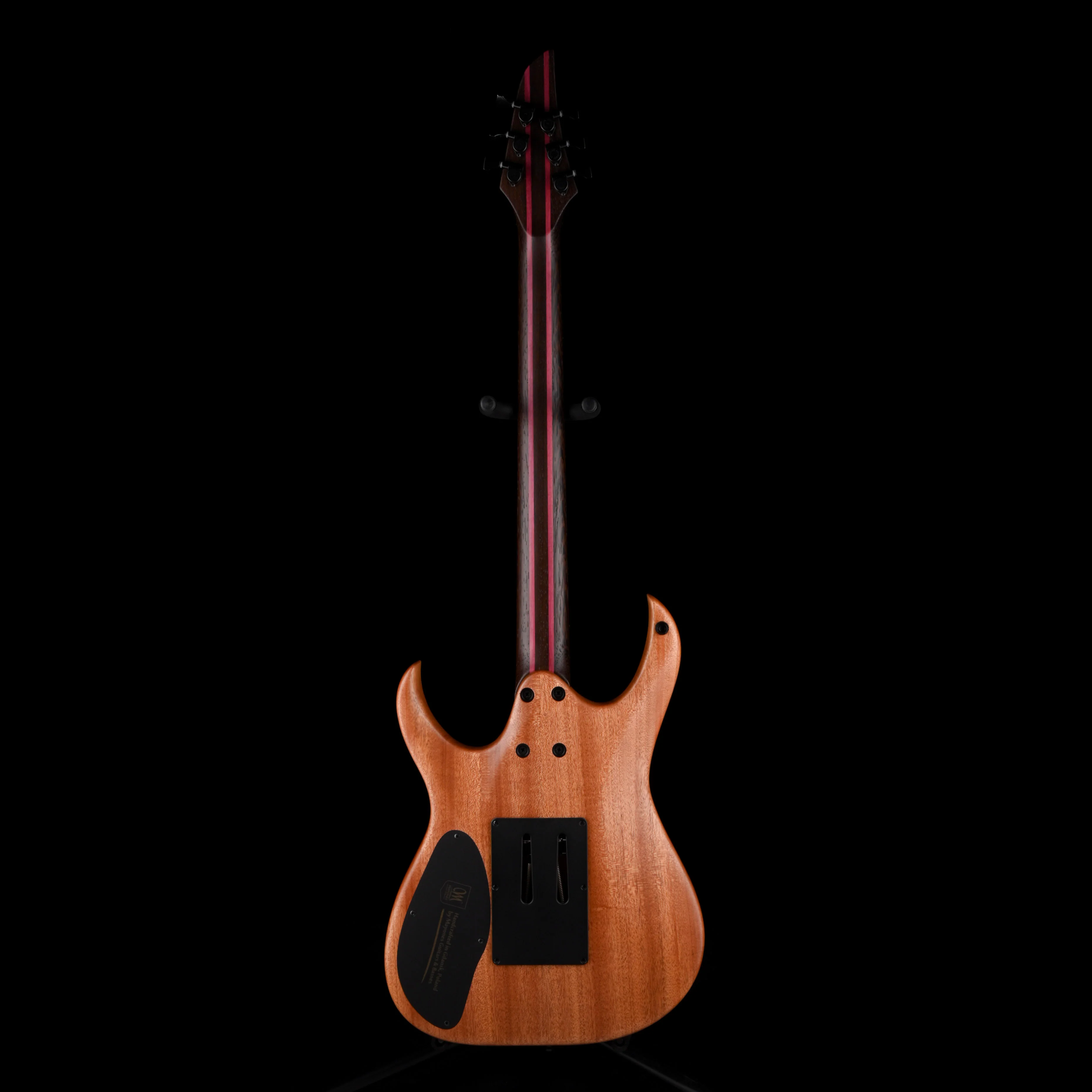 Mayones Duvell Elite Pro 6 String 26.5" Scale Baritone Antique Red Velvet Raw Guitar With Case - Image 9
